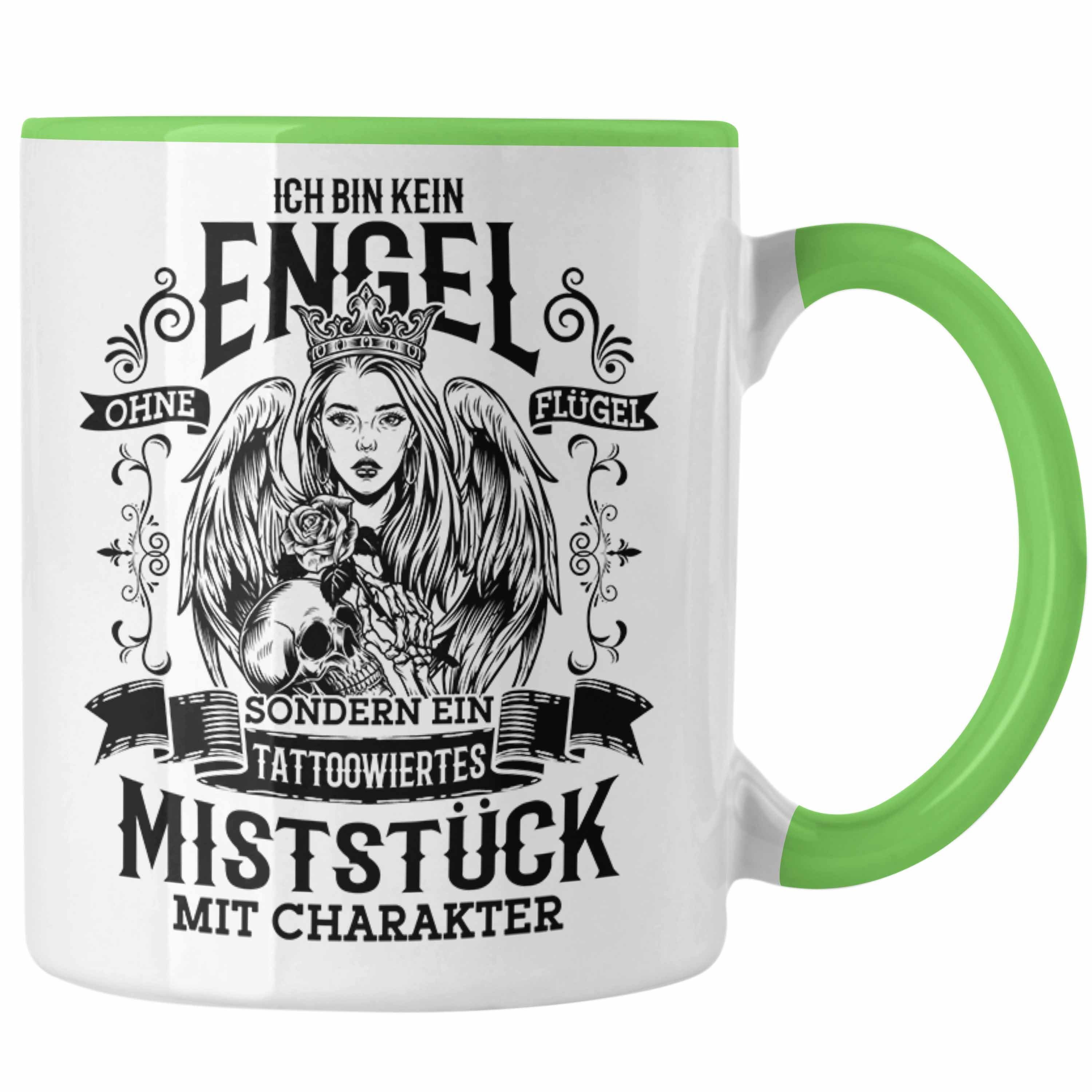 Tasse Tattoo Tasse Geschenk Tätowiererin Spruch Geschenk Frauen Trendation Trendation - Grün