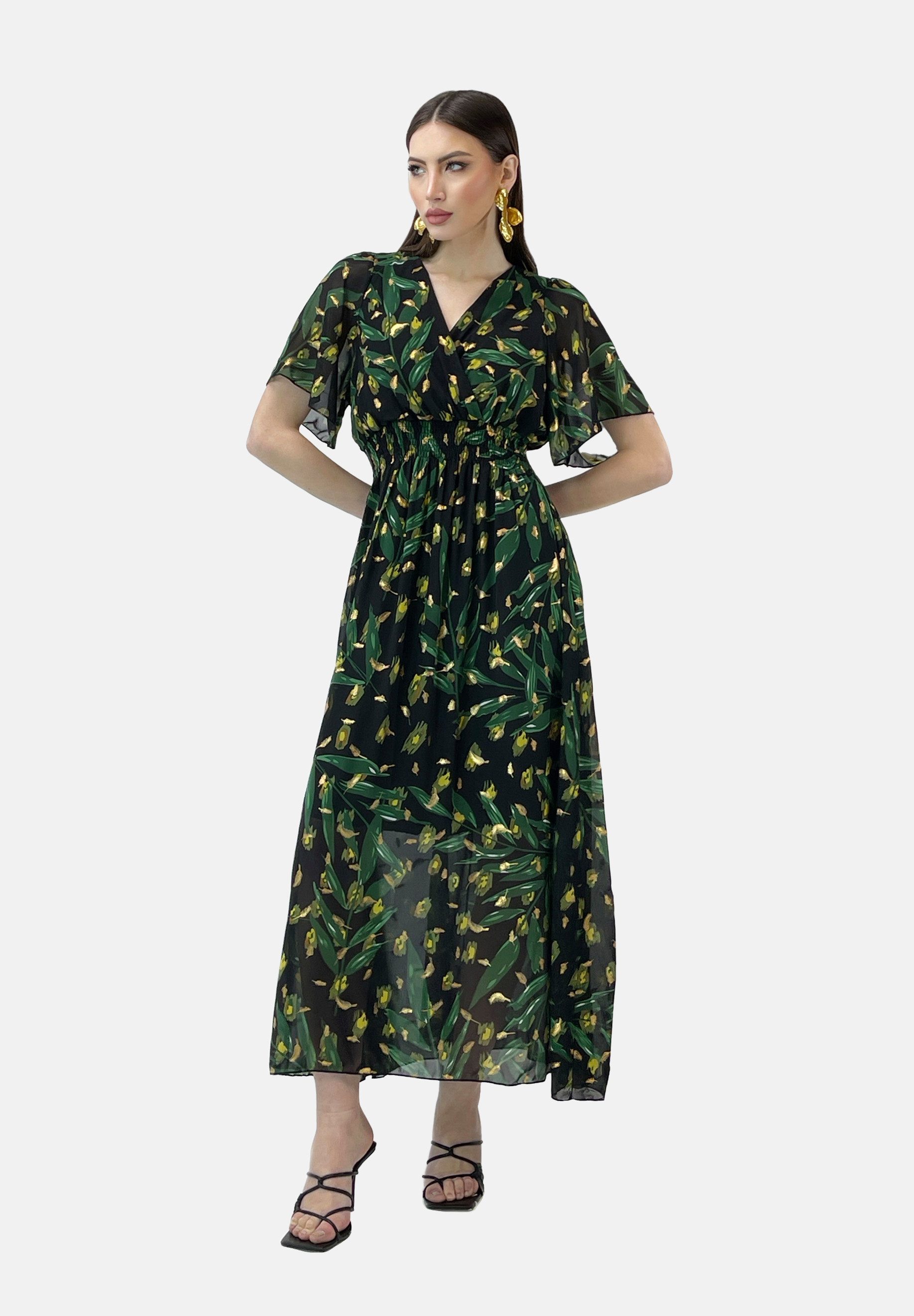 Elara Midikleid Elara Damen Sommerblumenkleid (1-tlg) günstig online kaufen