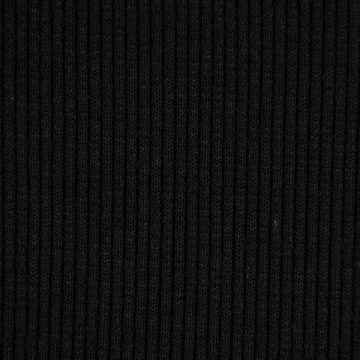 SCHÖNER LEBEN. Stoff Waffelstrick Doubleface einfarbig schwarz 1,4m Breite, allergikergeeignet