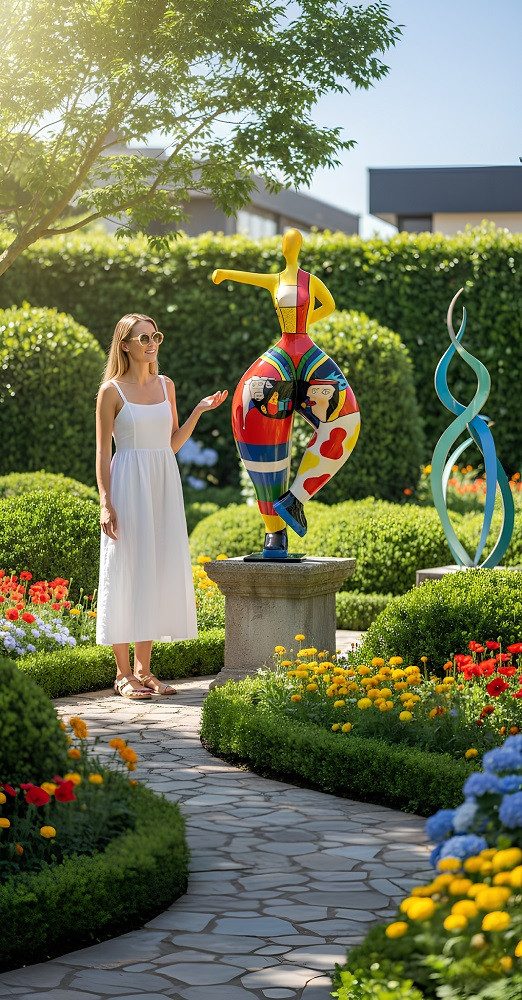 Xlmoebel Dekofigur Abstrakte Deko Figuren – Modernes Designer Wohnaccessoire Sofort (1 St), Hergestellt in Europa