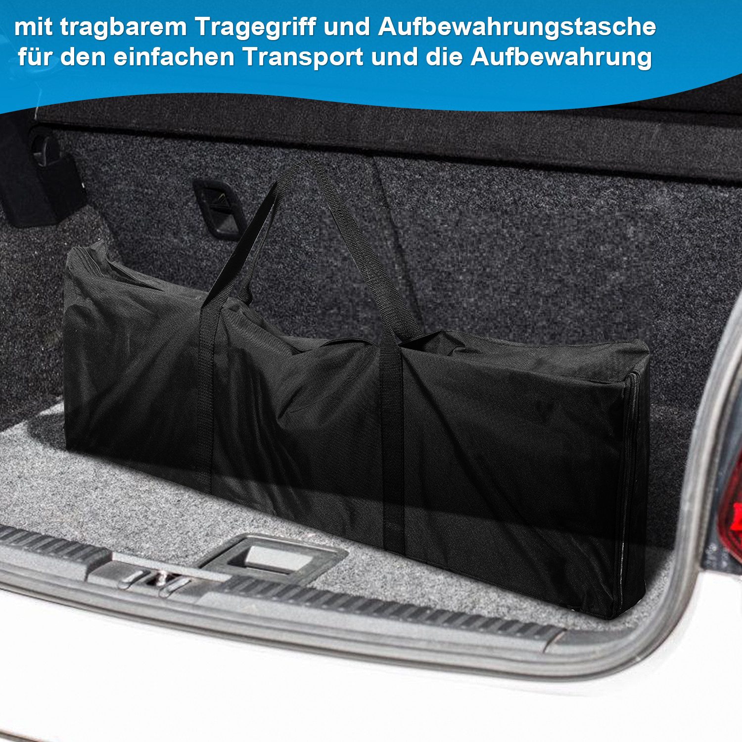 Clanmacy Auffahrrampe Rollstuhlrampe Aluminium Verladerampe Tragbare Teleskoprampe bis 300KG (2-St)