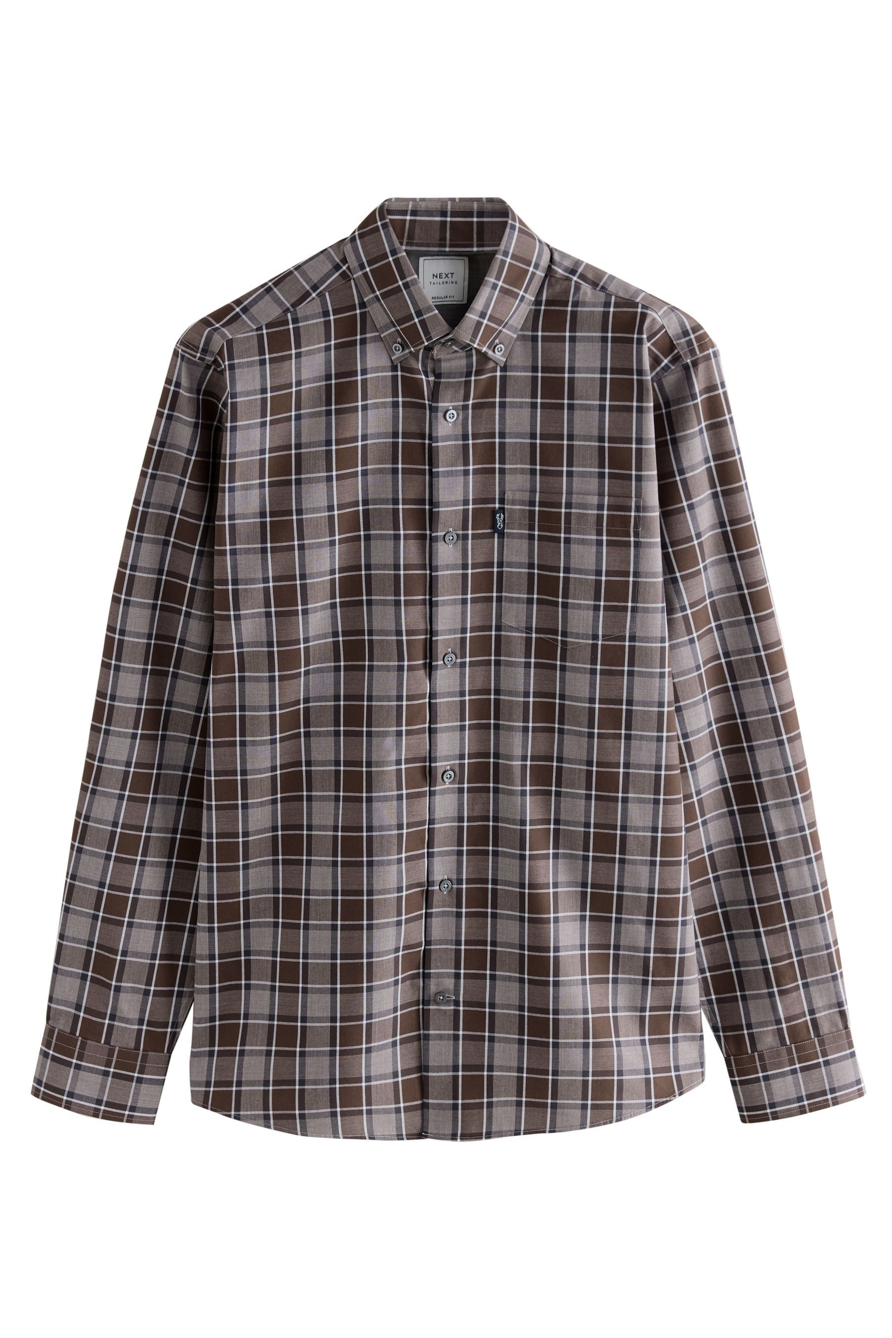 Next Langarmhemd Bügelleichtes Regular Fit Oxford-Button-down-Hemd (1-tlg) günstig online kaufen