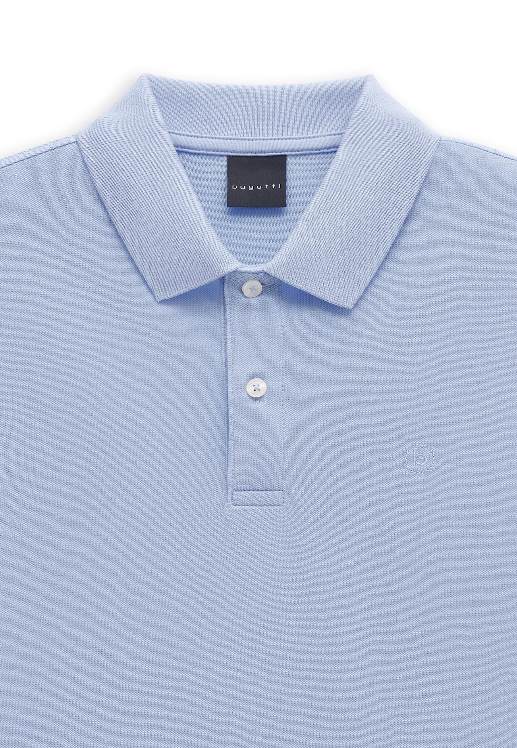 bugatti Poloshirt Modern Fit strukturierter Baumwollmix