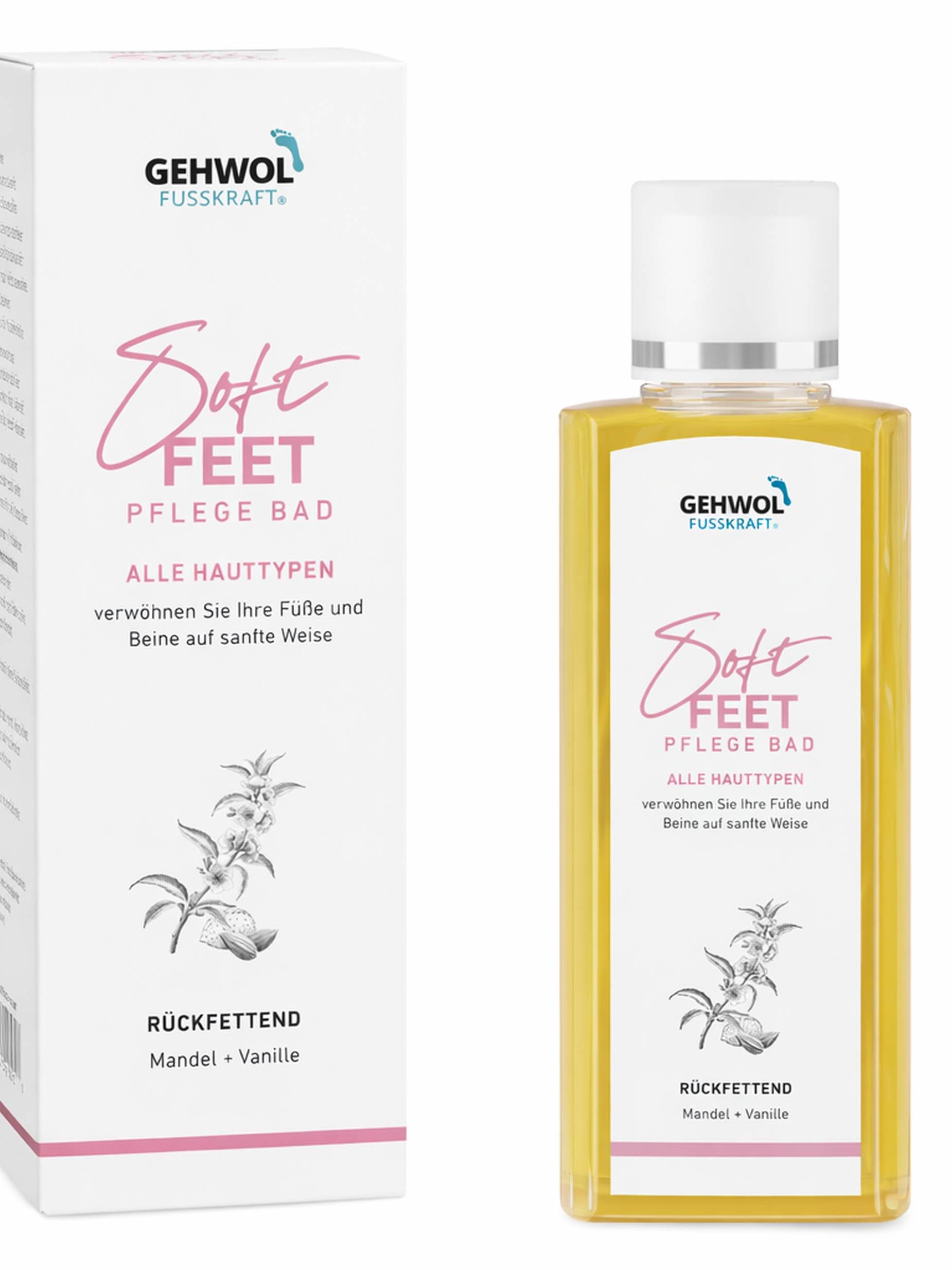 Eduard Gerlach GmbH Fußbädersalz Soft Feet Pflegebad Fußbad mit Mandelöl und Vanille 200 ml Packung