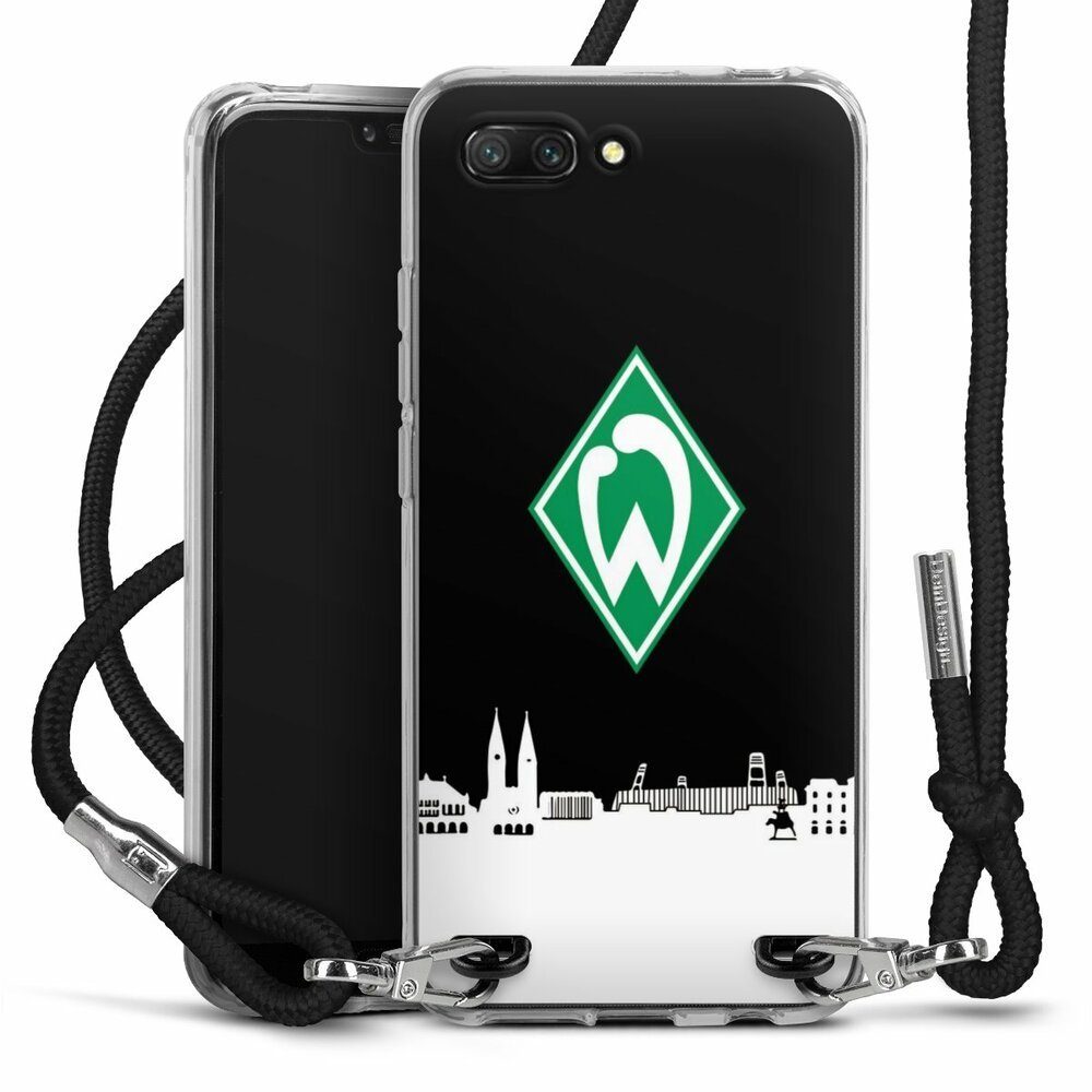 DeinDesign Handyhülle Offizielles Lizenzprodukt Skyline SV Werder Bremen WB Skyline, Huawei Honor 10 Handykette Hülle mit Band Case zum Umhängen
