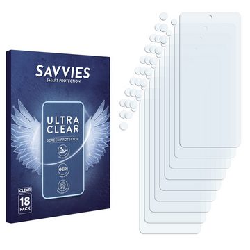Savvies Schutzfolie für Samsung Galaxy A53 5G (Display+Kamera), Displayschutzfolie, 18 Stück, Folie klar