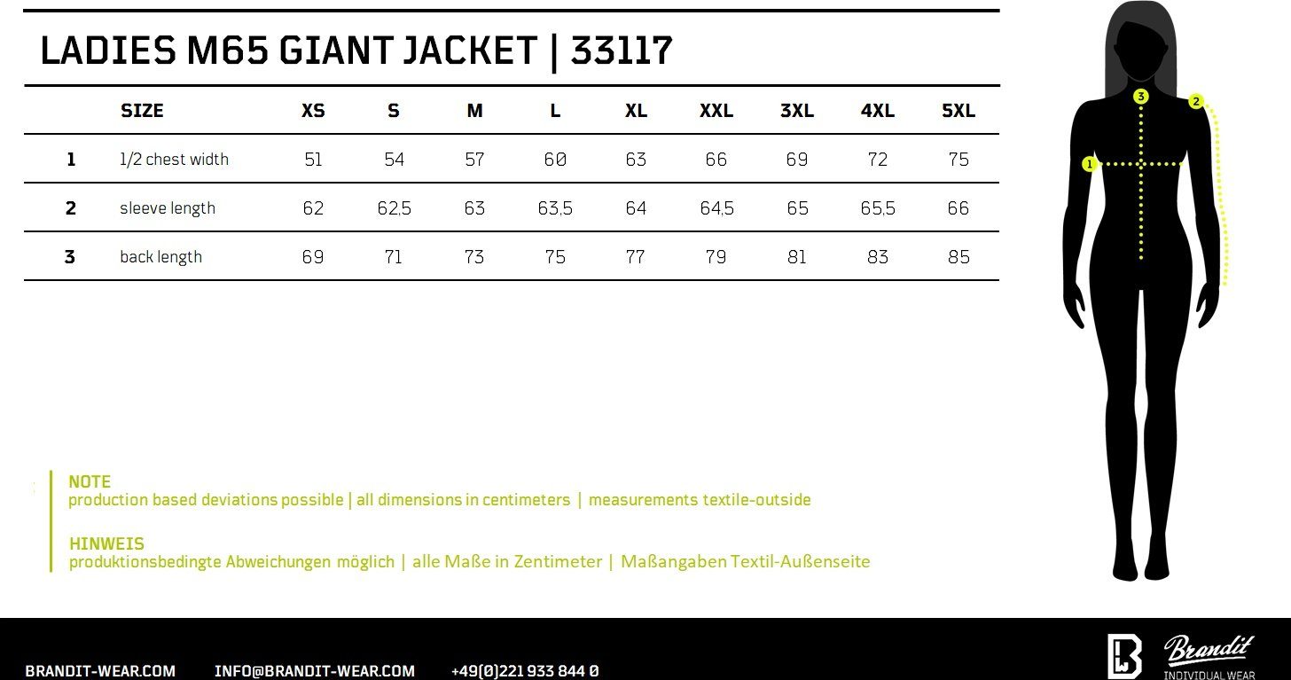 Brandit Kurzjacke Women M65 Giant Jacket – Bild 5 von 5