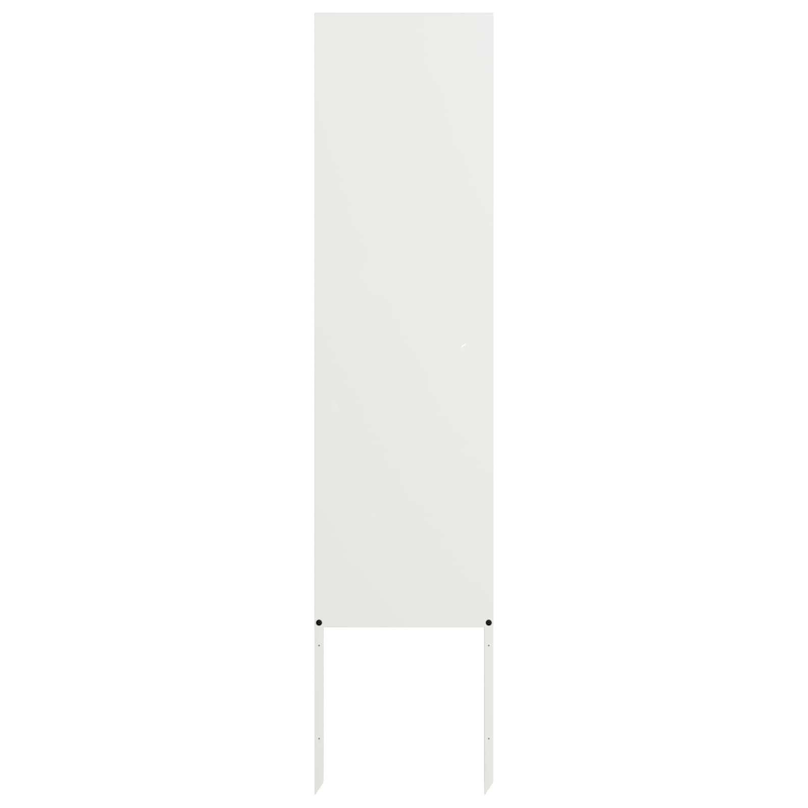 vidaXL Wandbild Garten Sichtschutz-Leinwand Weiß 32 x 140 cm, (1 St)