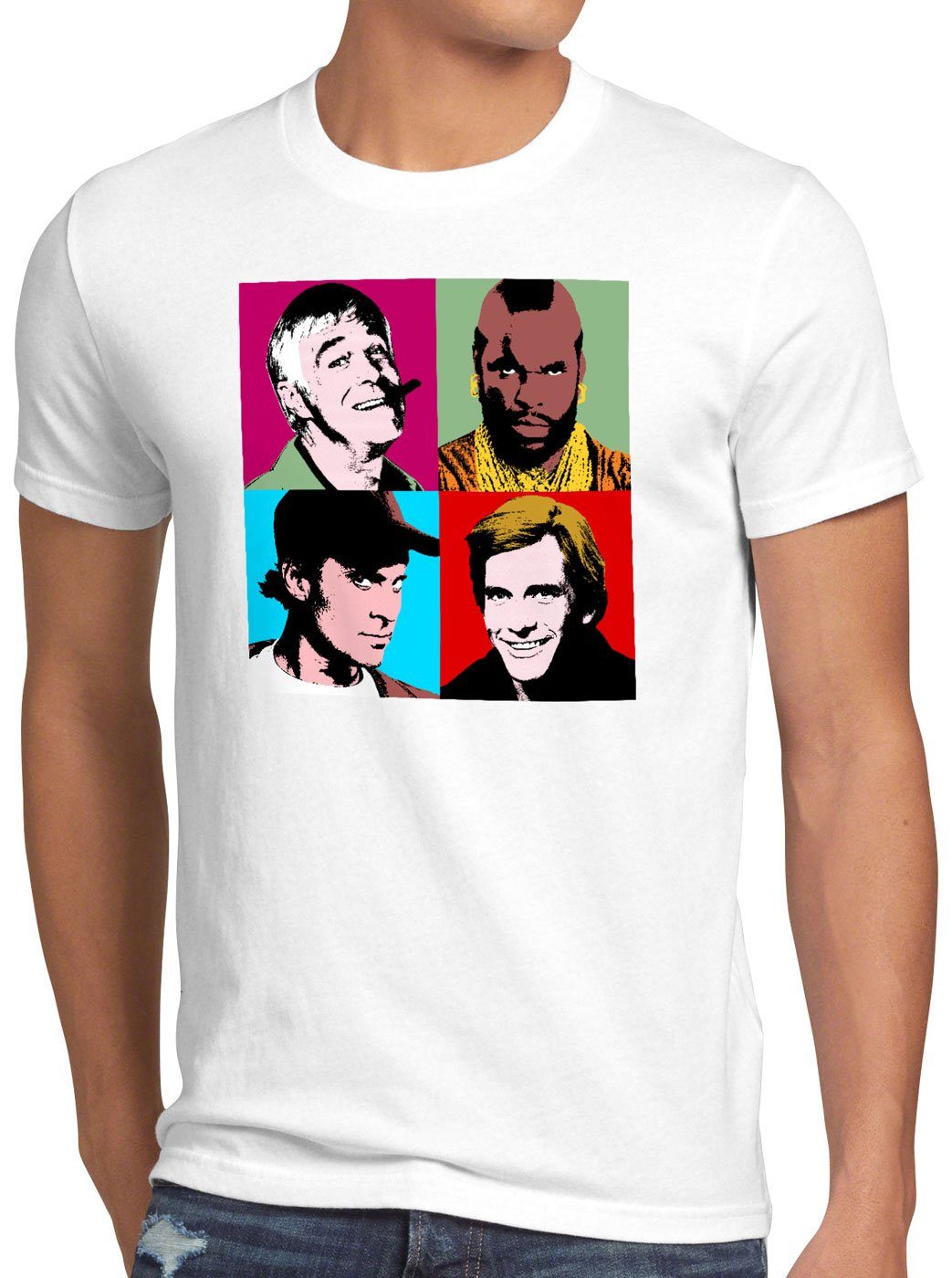 style3 T-Shirt Das Team mr.t hannibal murdock a-team 80er tv-serie