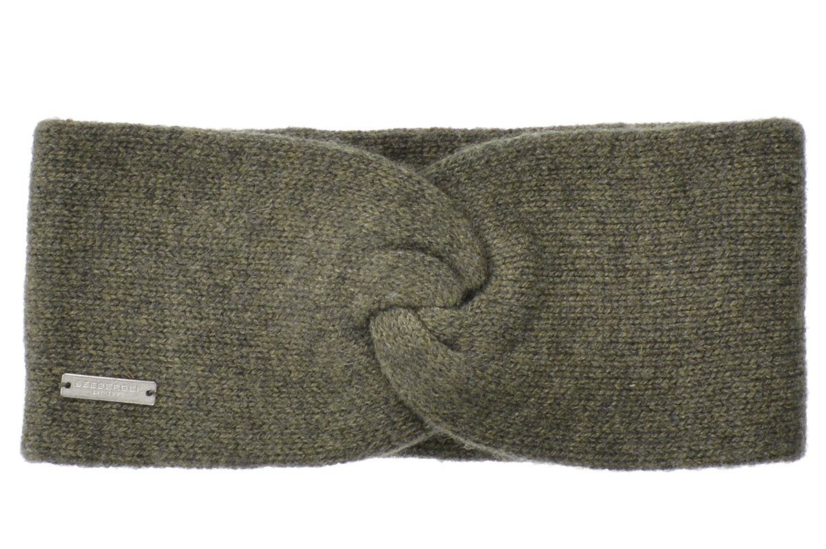 aus reinem Seeberger Stirnband Cashmere edel 54-khaki