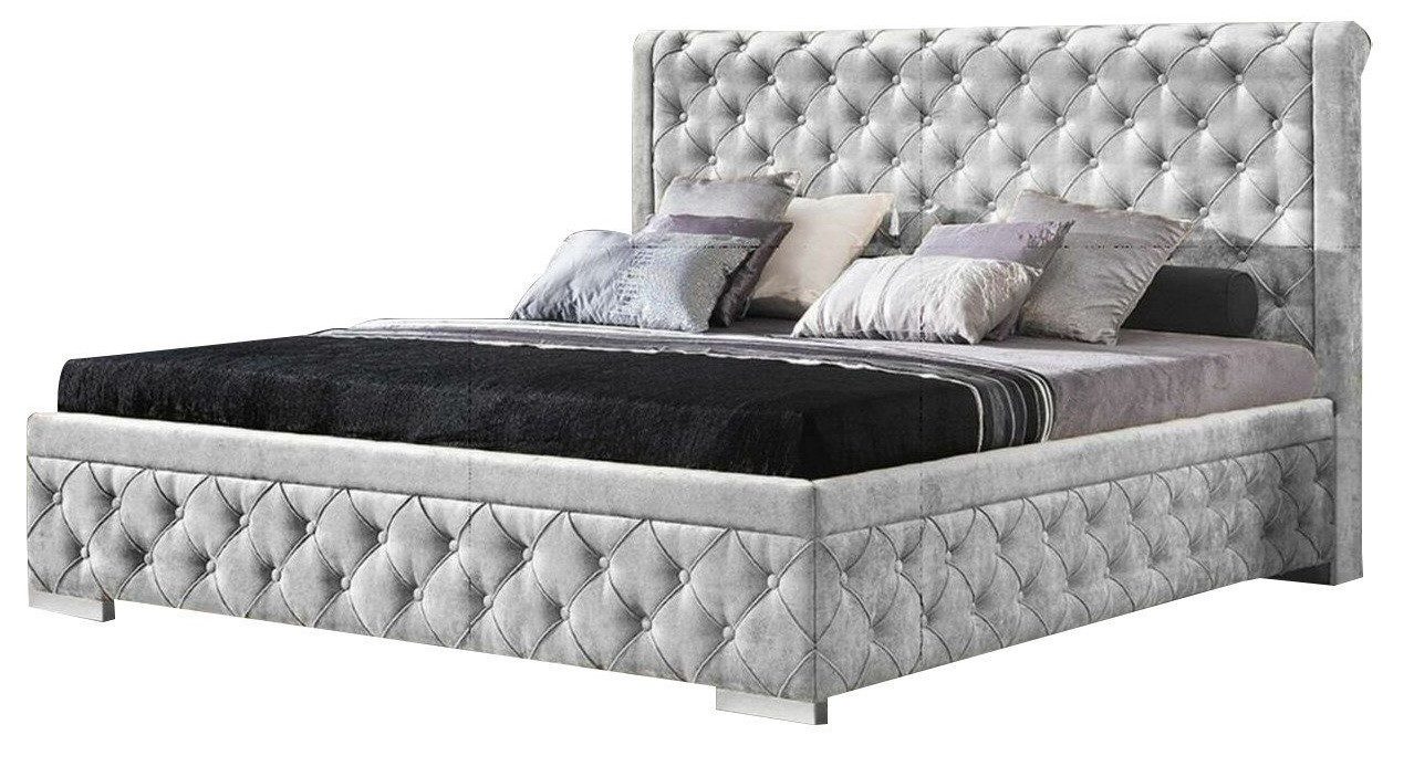 Xlmoebel Bett Luxus Textil Bettgestell für stilvolles Schlafzimmerdesign (Bett, Bett), Hergestellt in Europa