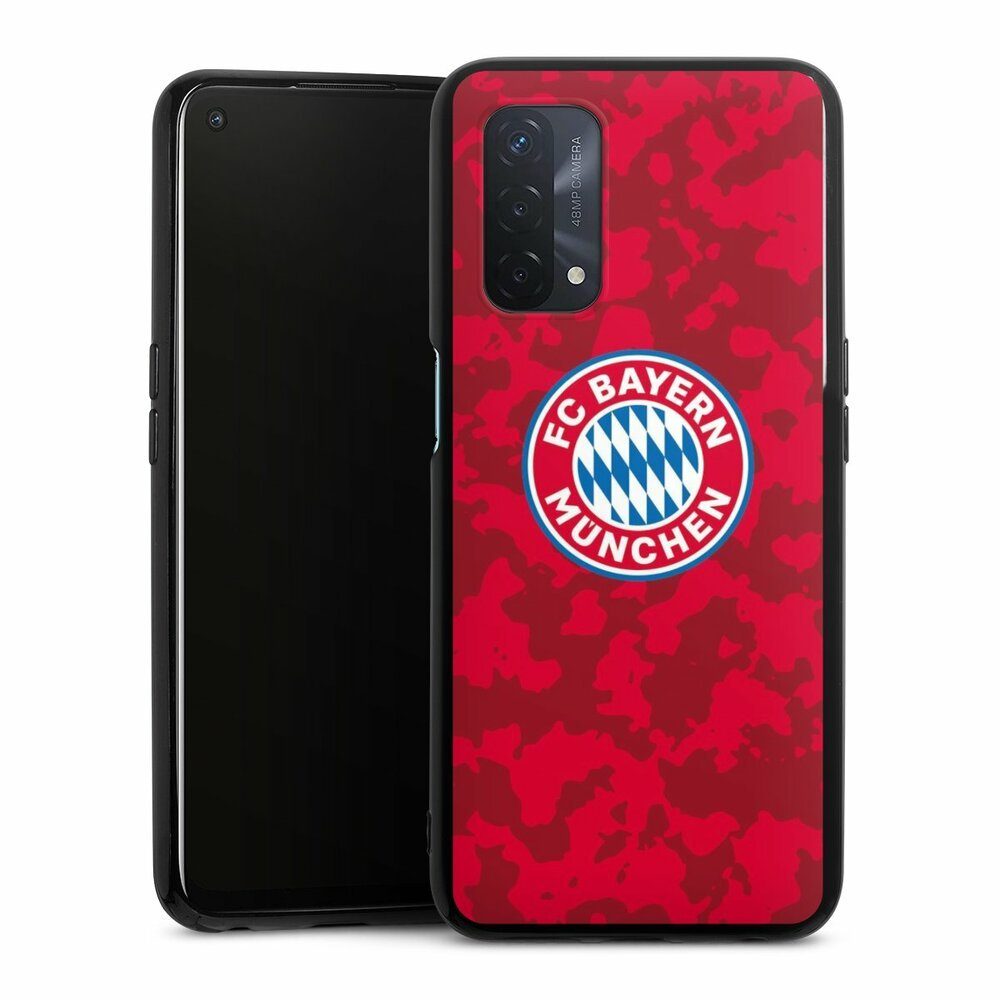 DeinDesign Handyhülle FC Bayern München Camouflage FCB Camouflage Muster FCB, Oppo A54 5G Silikon Hülle Bumper Case Handy Schutzhülle