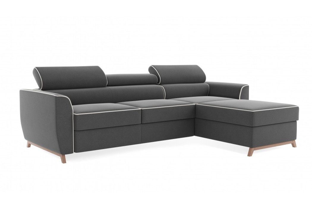 Stoff JVmoebel Textil Eck Made L-Form Grau, Couch Modern Europe Ecksofa in Ecksofa Polster Design