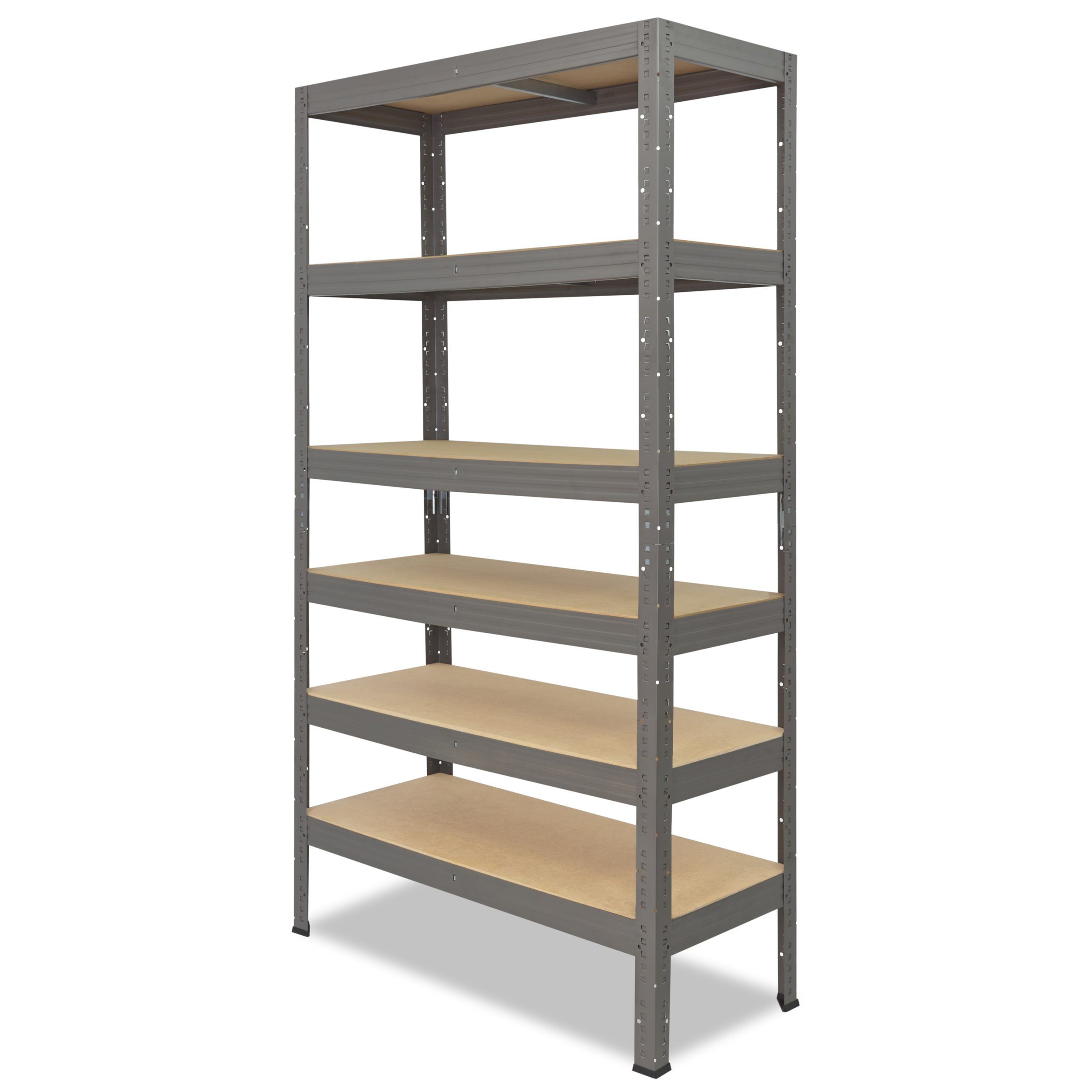 & mit Schwerlastregal als 6 PROFI, shelfplaza 230x80x30cm Kellerregal, je grau, Metall Garagenregal, Steckregal Tragkraft, Regale Metallregal Regal Lagerregal, Böden 166kg Werkstattregal