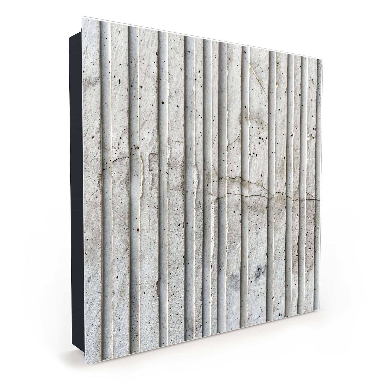 Primedeco Schlüsselkasten Magnetpinnwand mit Glasfront Betonstruktur günstig online kaufen