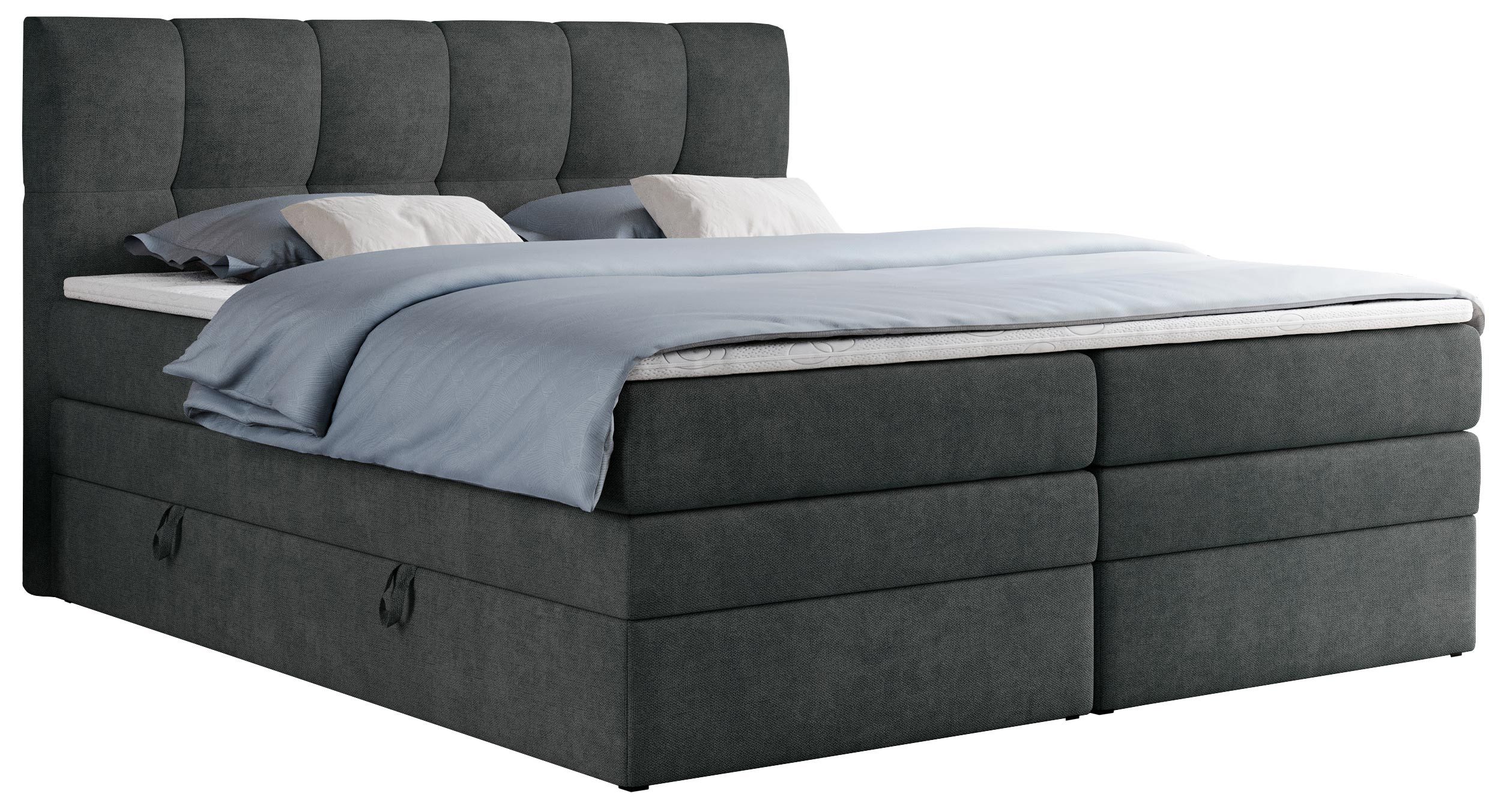 MKS MÖBEL Boxspringbett ALVIN KING (Set, günstig online kaufen