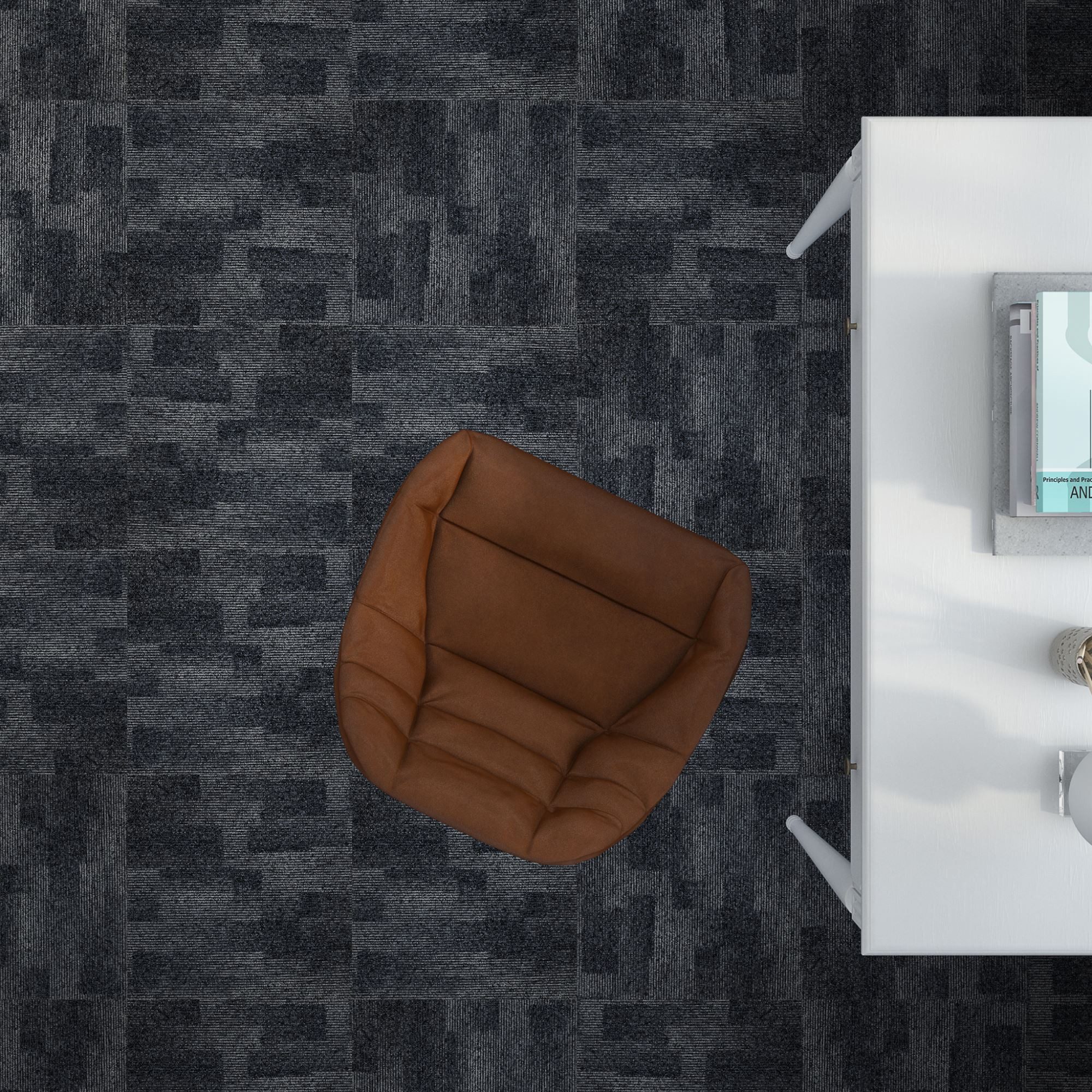 Steffensmeier Teppichfliese Virginia -Paket 5m² (20Stück), Rechteckig, Teppichfliese 50x50 cm Gewerbeeignung