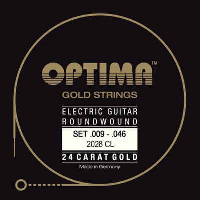 Optima Saiten, (E-Git.Saiten,09-46,GoldStrings Custom Light 2028CL), Gold Strings Custom Light 2028CL - E-Gitarrensaiten