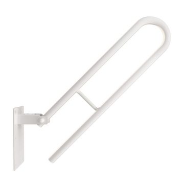 Aquabad® Stützklappgriff klappbarer Wandstützgriff Haltegriff, belastbar bis 150 kg, Weiß, 50 cm
