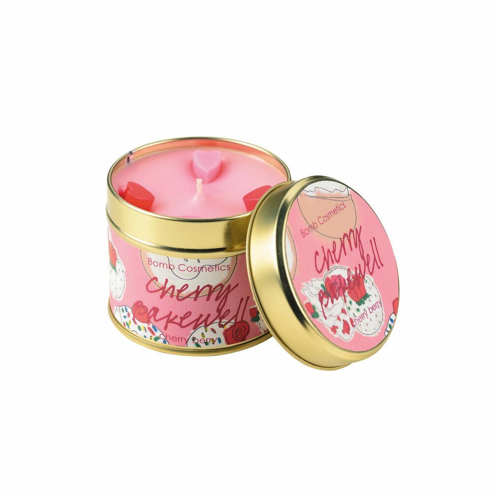 Bomb Cosmetics Duftkerze Cherry Bakewell, in Metalldose