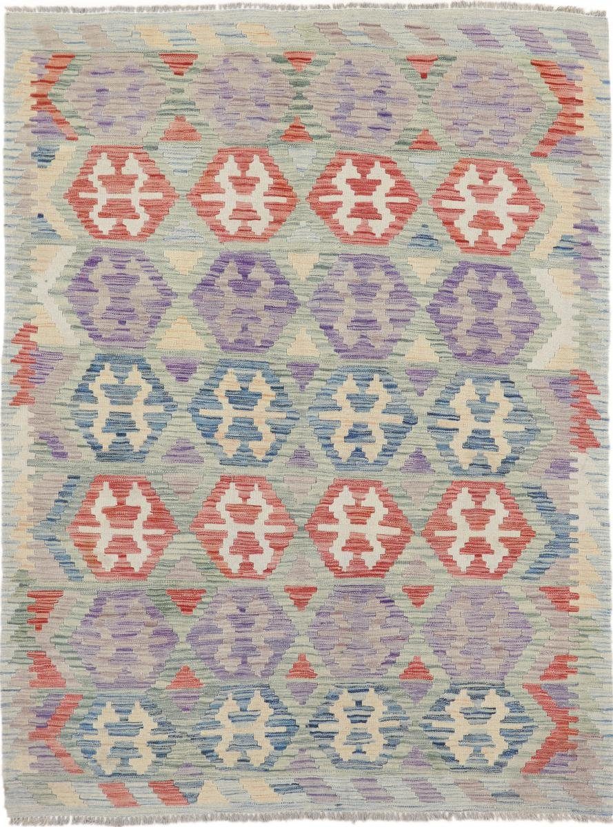 Moderner rechteckig, 3 mm Orientteppich Afghan Nain Kelim Trading, 158x206 Orientteppich, Heritage Höhe: Handgewebter