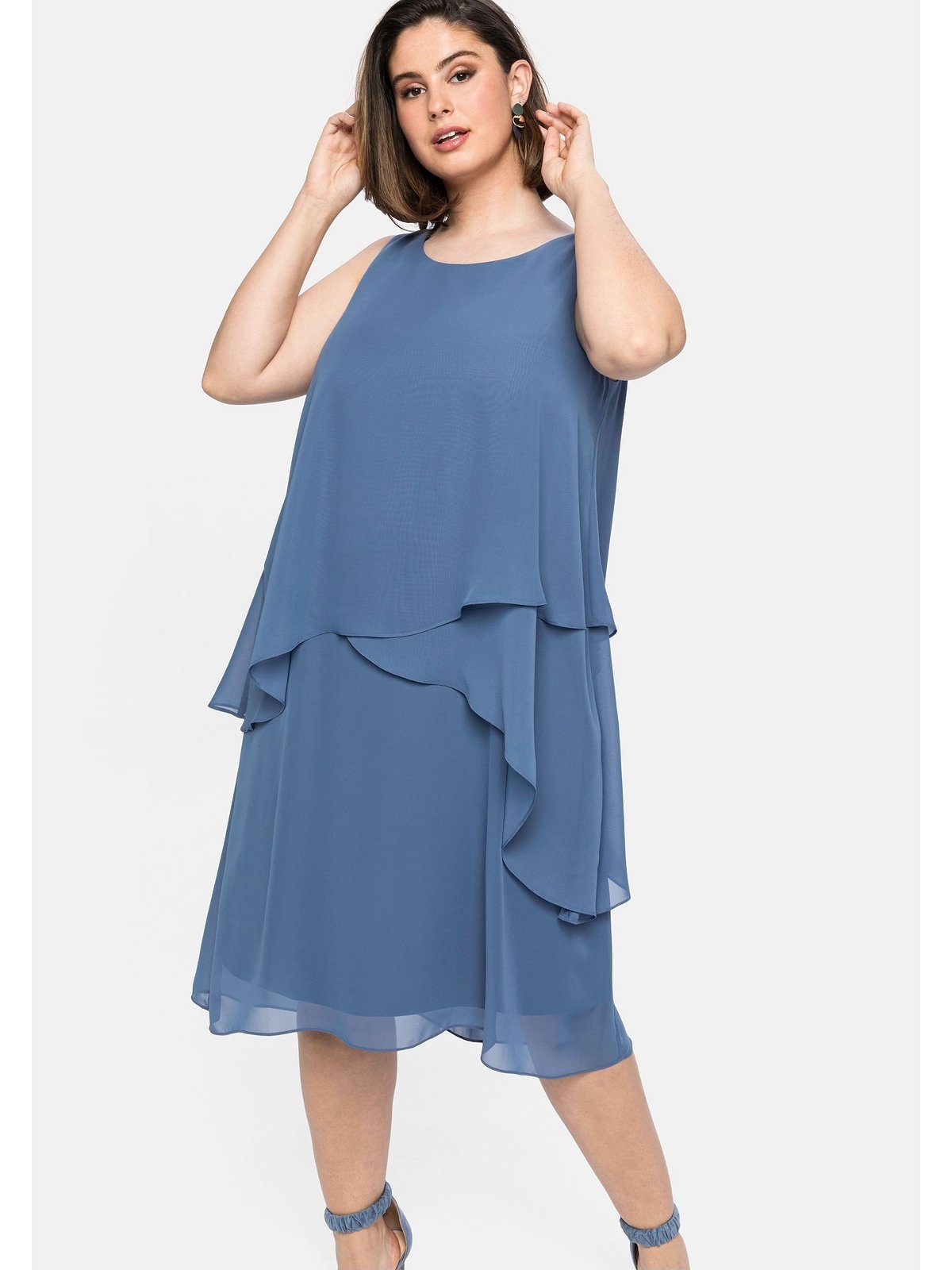 SHEEGO Cocktailkleid Große Größen im Lagenlook mehr