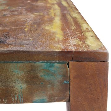 FINEBUY Couchtisch FB45306 (60x47x60 cm Mango Massivholz Shabby Chic Tisch), Kleiner Wohnzimmertisch, Sofatisch Quadratisch