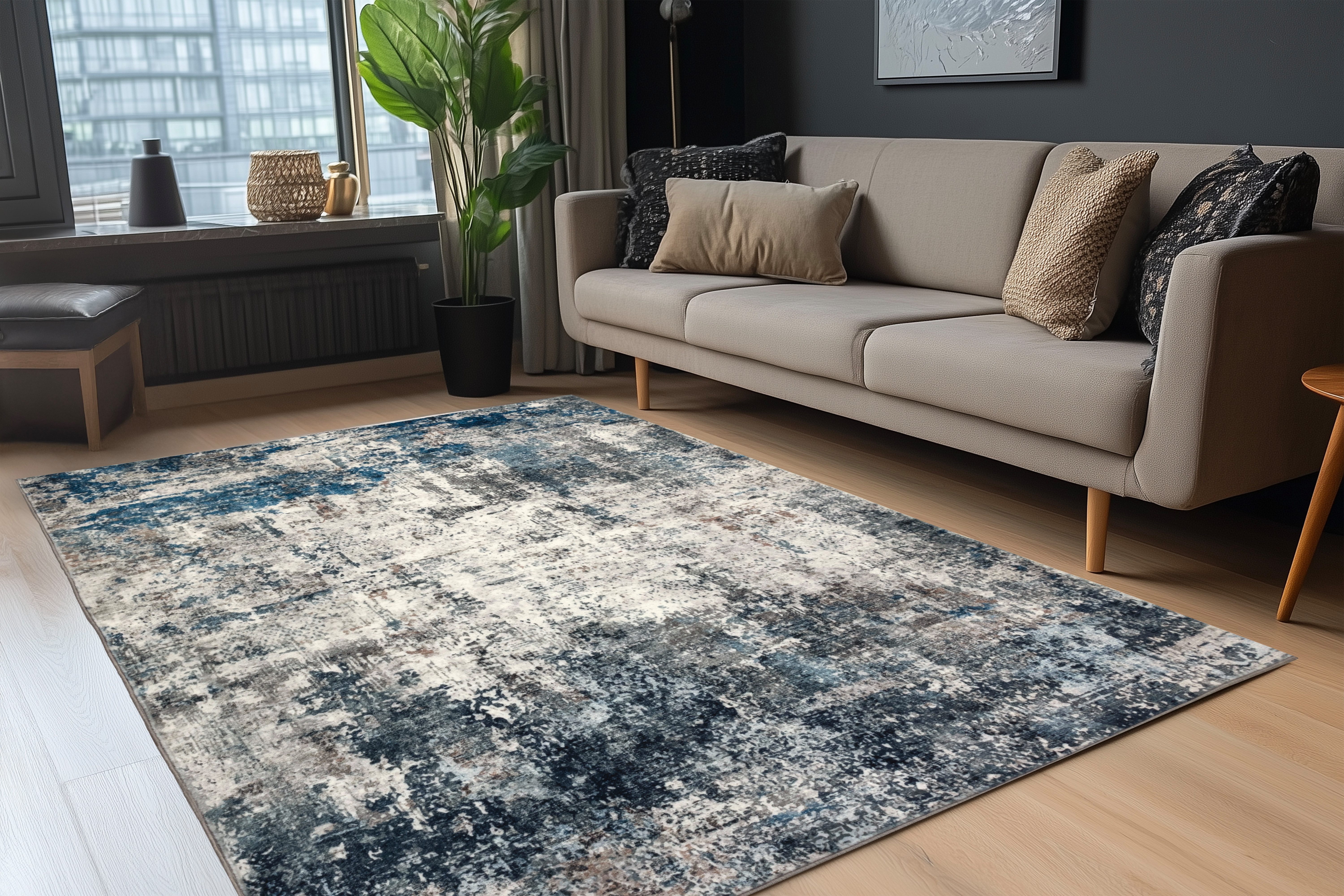 Obsession Teppich Posh 303, rechteckig, Höhe: 12 mm, modernes Design, bedruckte Qualität, Wohnzimmer