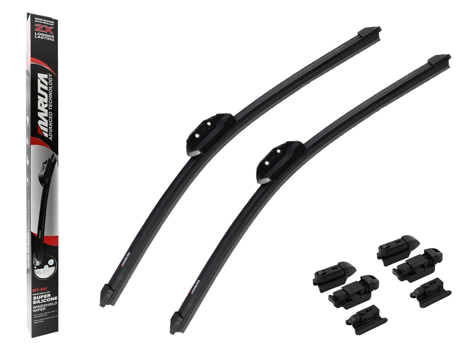 MARUTA Scheibenwischblätter AR480S, 3397118900, 6N0 998 002, 3397118540, (Ersetzt u.A. Bosch AR480S, 3397118900, 480, 3397118540, 3397110298, Lotus Perl-Effekt Scheibenwischer SET 475mm / 475mm, universal, vorne), Lotus Perl-Effekt Scheibenwischer SET 475mm / 475mm, universal, vorne