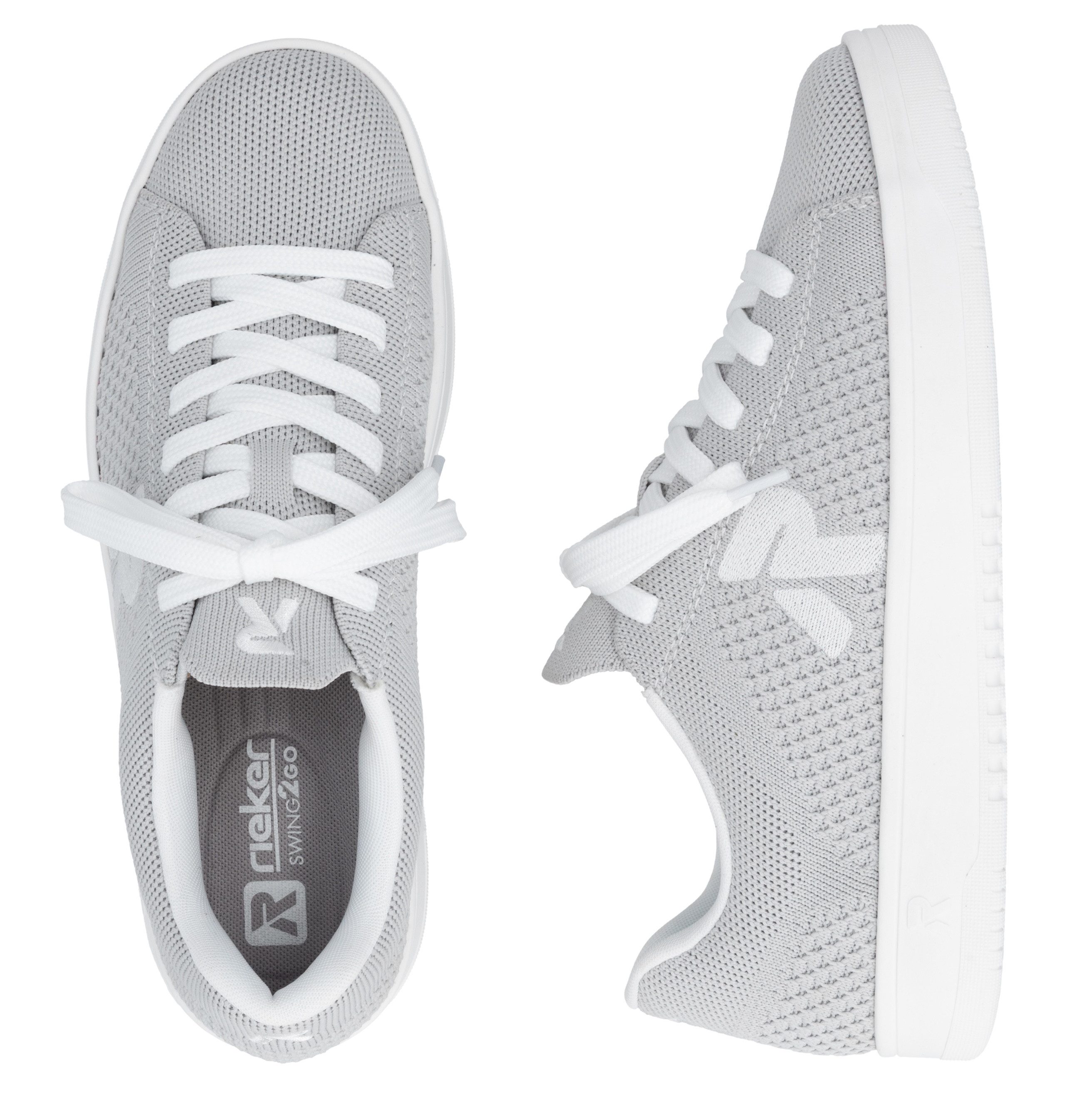 Rieker Sport Swing2GO Slip-On Sneaker Schlupfschuh, Freizeitsneaker mit aufgesetzter Schnürung