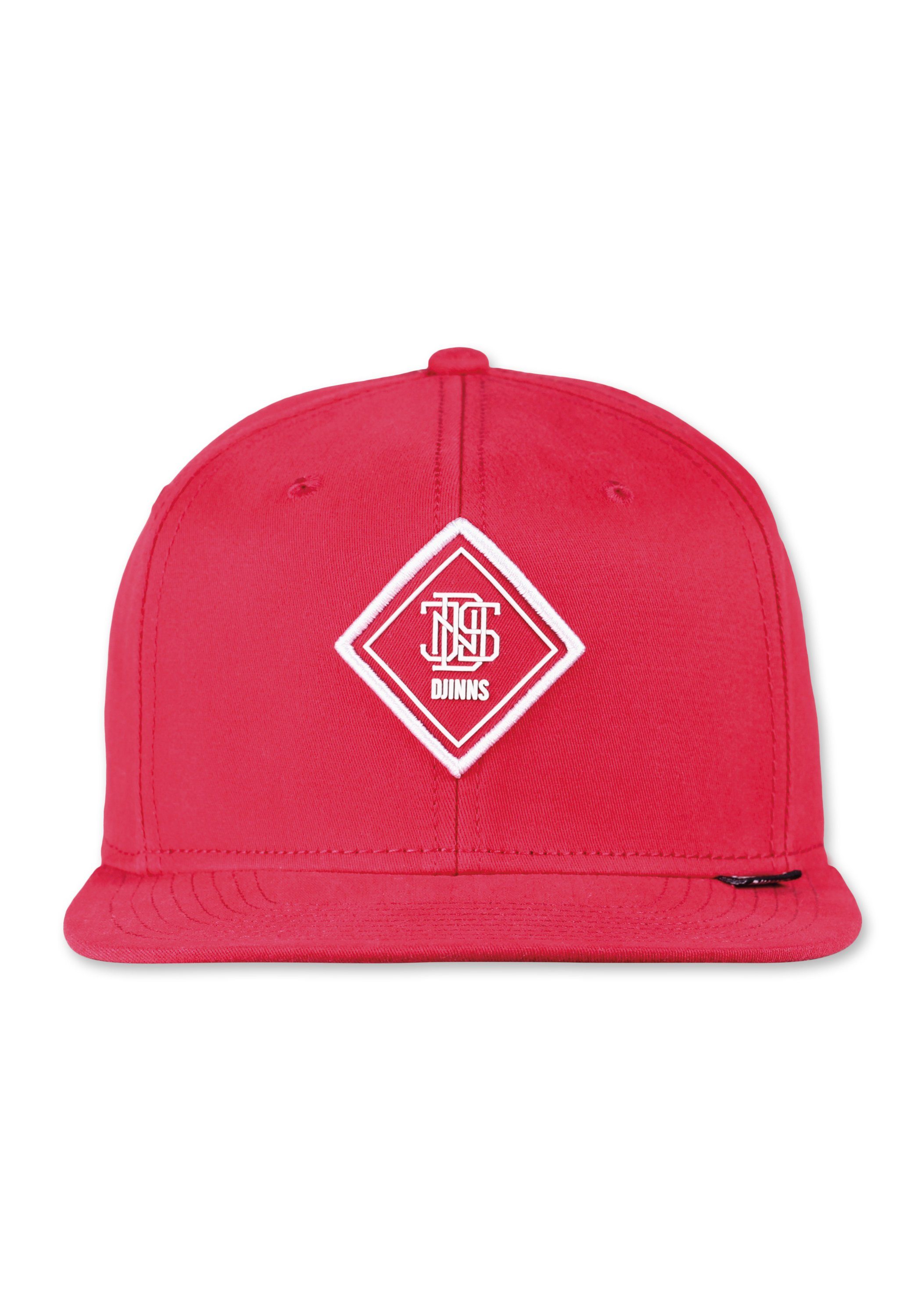 Dark Djinns Snapback Cap Red Cap 6 Brushed Panel Snapback Twill