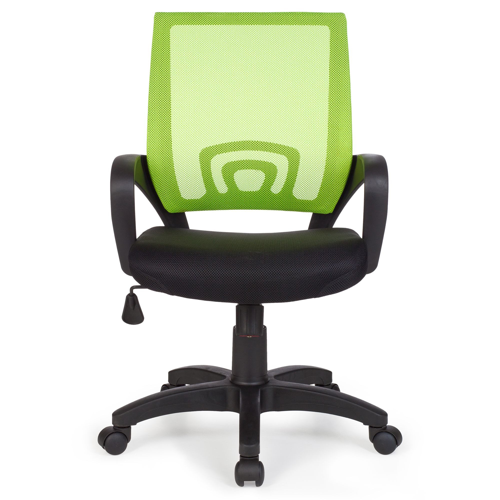 Amstyle Drehstuhl SPM1.076 (Bürostuhl Grün Schreibtischstuhl mit Armlehne), Bürodrehstuhl ergonomisch Jugendstuhl