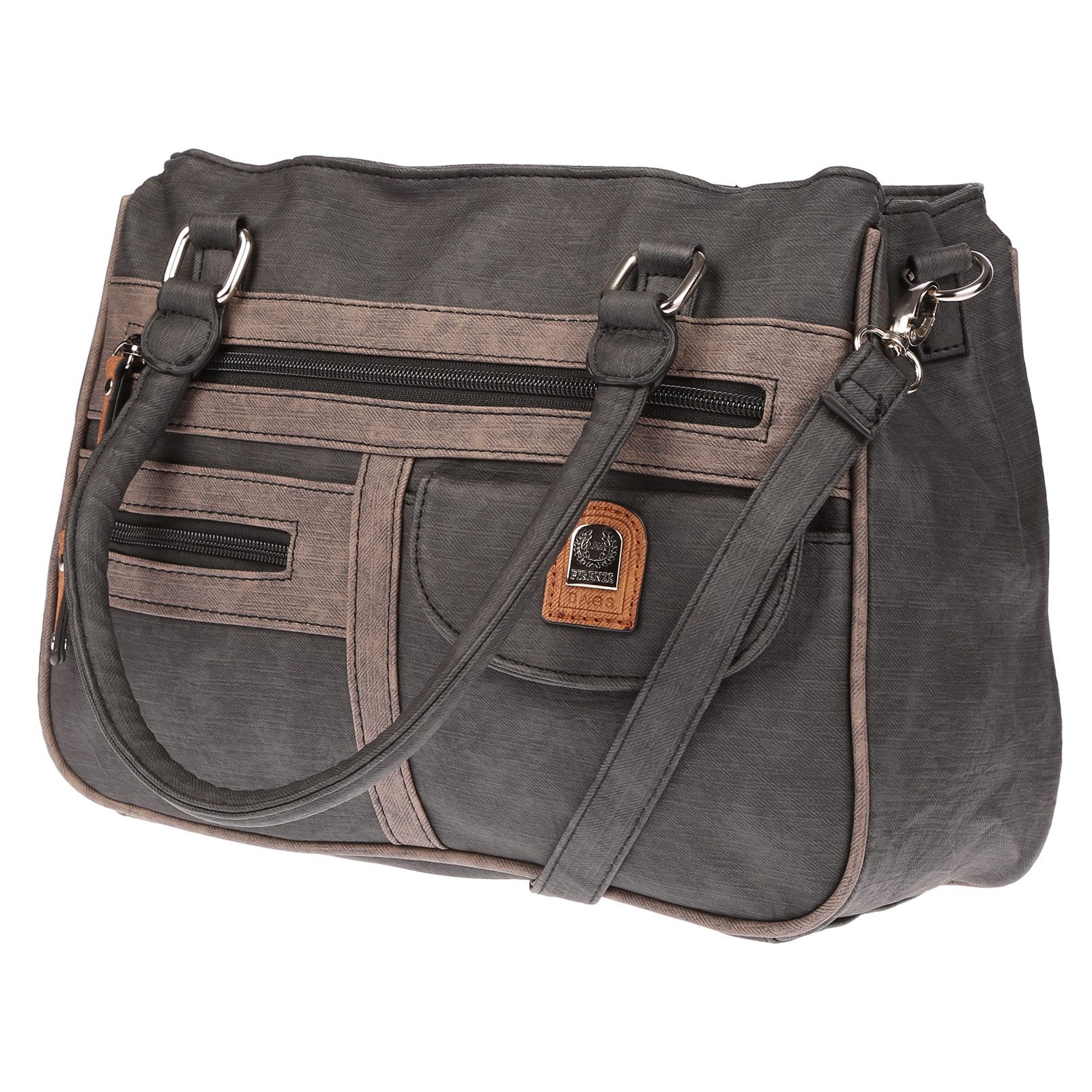 Christian Wippermann Henkeltasche Große Damen Tasche Umhängetasche Schultertasche (1 tlg), Henkeltasche – Bild 4 von 5
