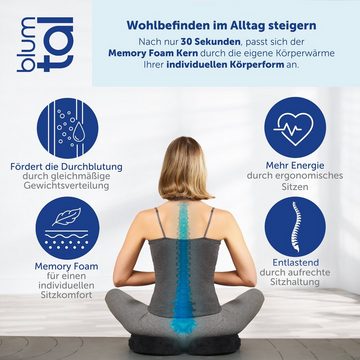 Blumtal Sitzkissen Ergonomisches Sitzkissen - in 3 Härtegraden, ideales Sitzkissen für das Auto und Büro