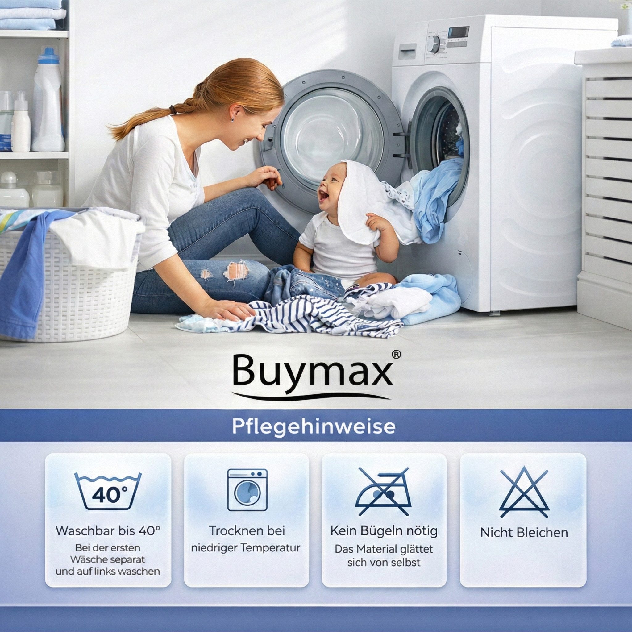 Buymax Spannbettlaken Premium Velours aus 80% Baumwolle, Velours, Gummizug: Rundumgummi, (1 Stück), Pflegeleicht und Atmungsaktiv in Verschiedenen Farben und Gr – Bild 4 von 5