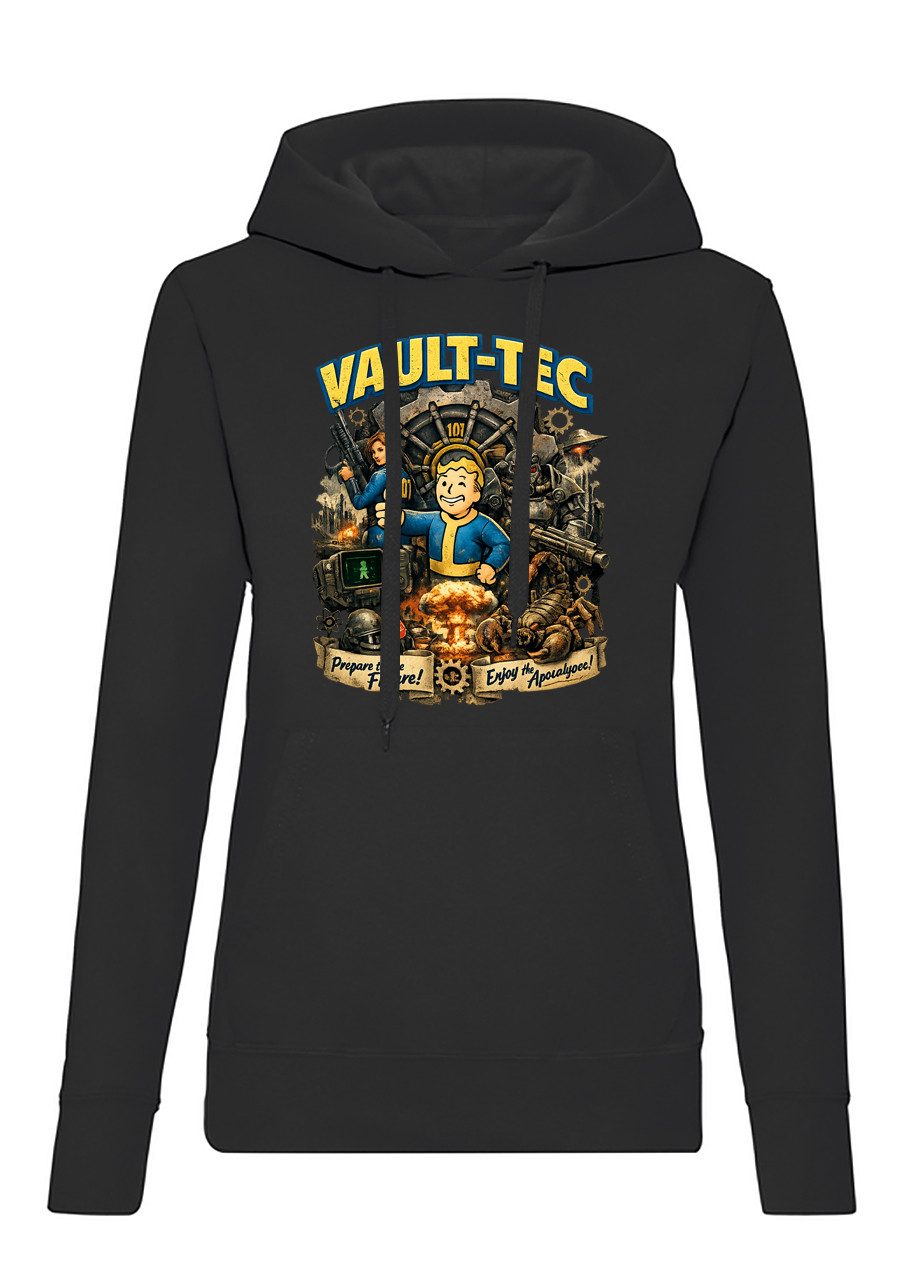 Blondie & Brownie Hoodie Damen Hoodie VaultTec Game Print Kapuzenpullover Streetwear Damen Hoodie VaultTec Game Print Kapuzenpullover Streetwear