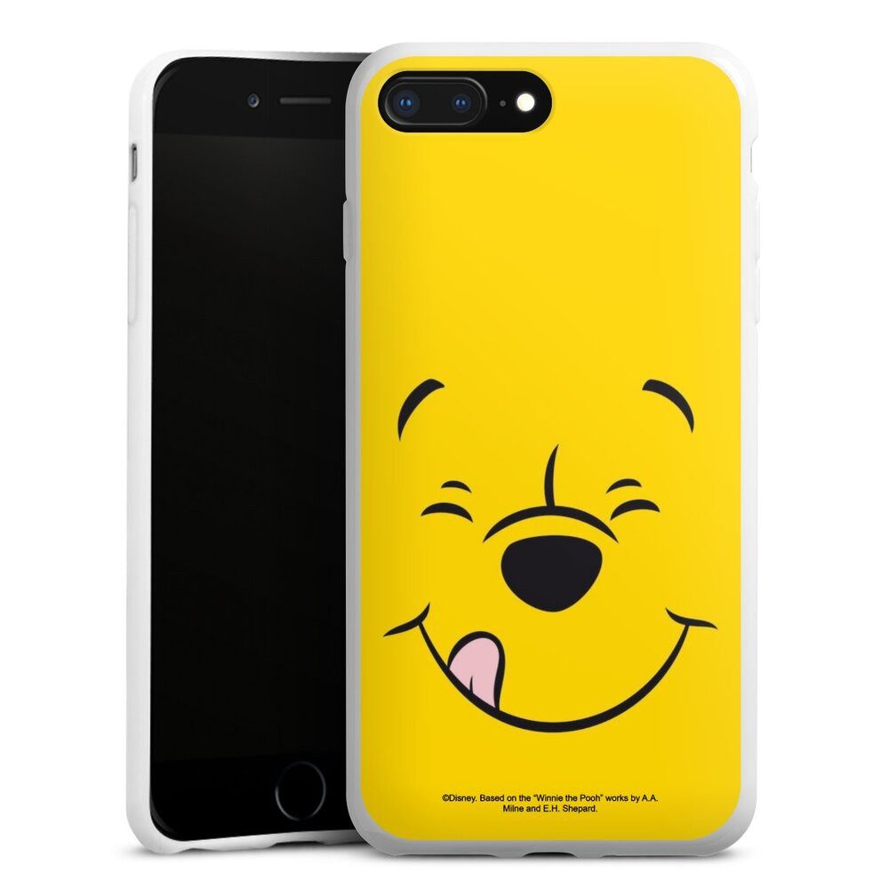 DeinDesign Handyhülle Winnie Puuh Offizielles Lizenzprodukt Disney Puuh Closeup, Apple iPhone 7 Plus Silikon Hülle Bumper Case Handy Schutzhülle
