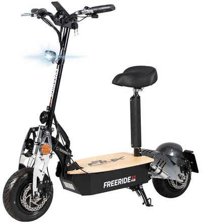 eFlux E-Scooter Freeride X2 Elektro Roller mit Straßenzulassung klappbar, 2500,00 W, 45,00 km/h, (1 tlg), Scooter - bis 55 km Reichweite - Lithium-Ionen Akku - Sitz