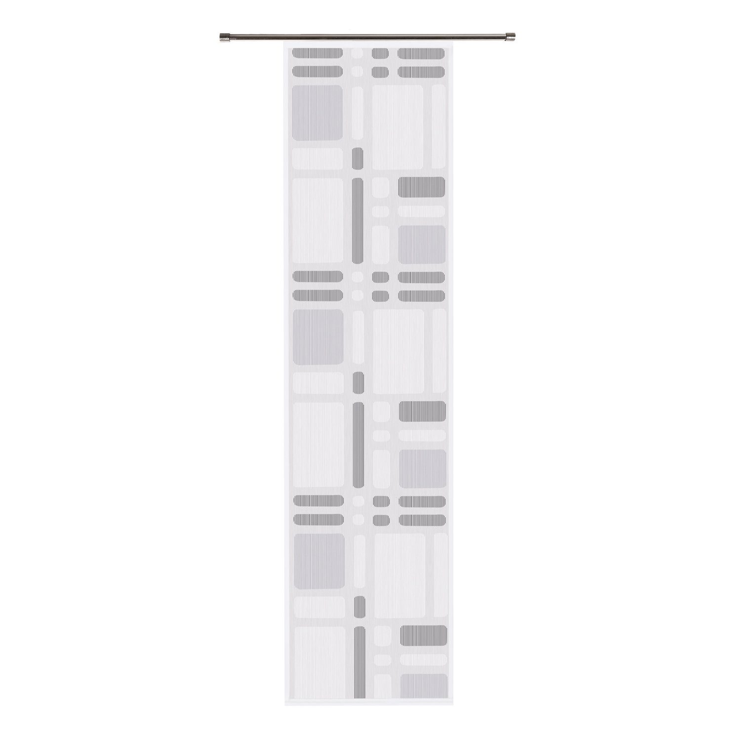 Flächenvorhang Graphisch mit Gerster 60/245 cm Vorhang Panelwagen halbtransparent Klettband, SHIRLEY