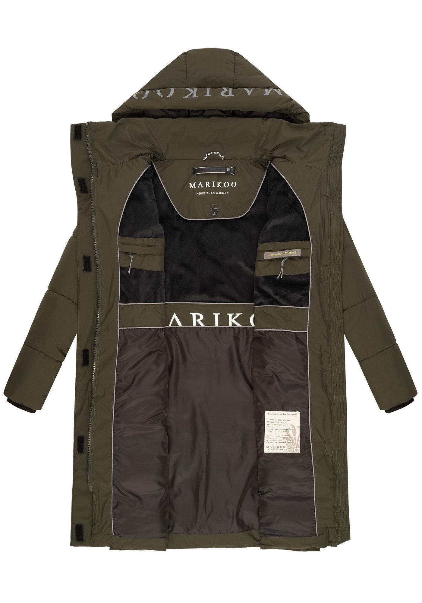 Marikoo Winterjacke LARYAA XVI mit abnehmbarer Kapuze