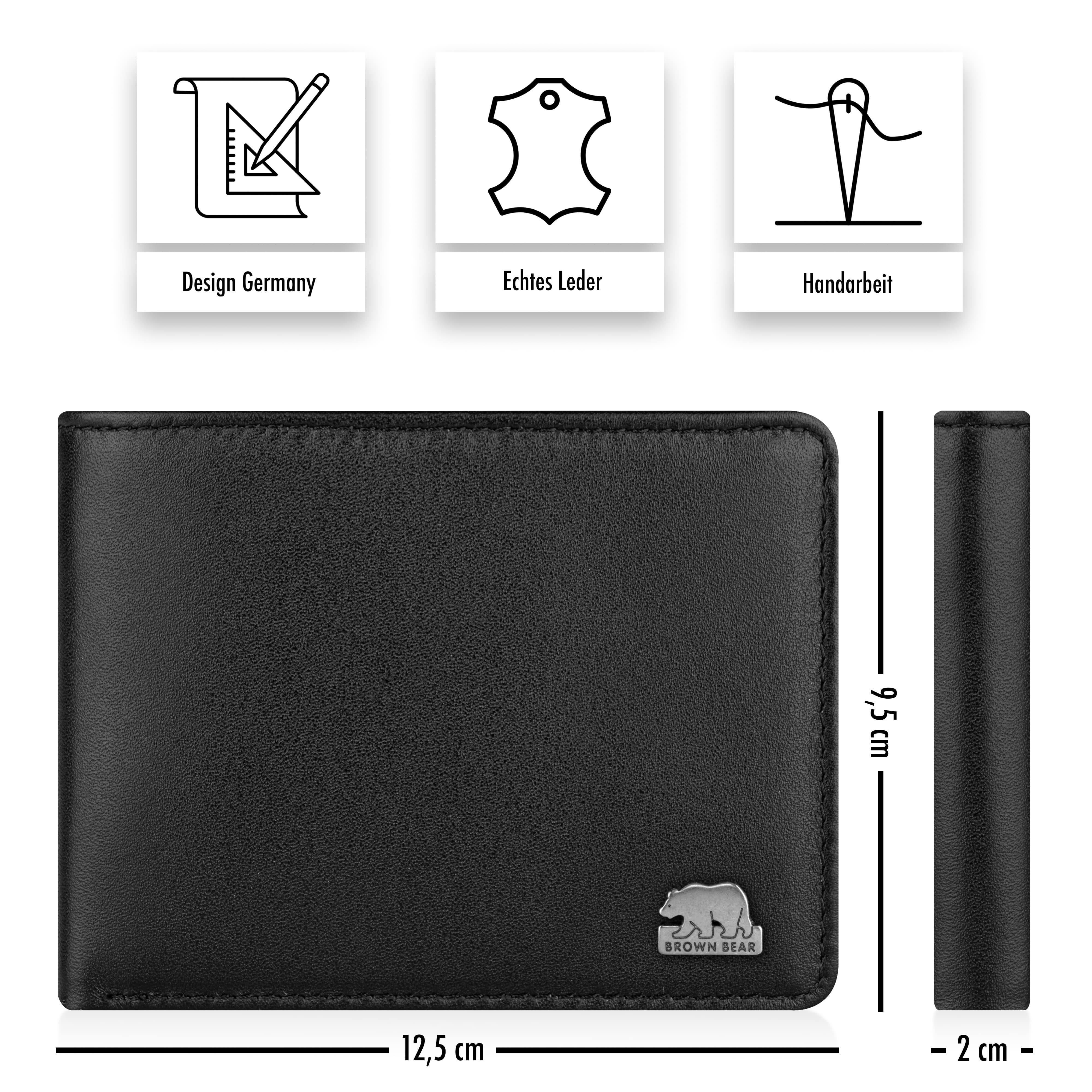 Brown Bear Geldbörse 8005 D für Herren aus Echtleder, mit 9 Kartenfächern u günstig online kaufen