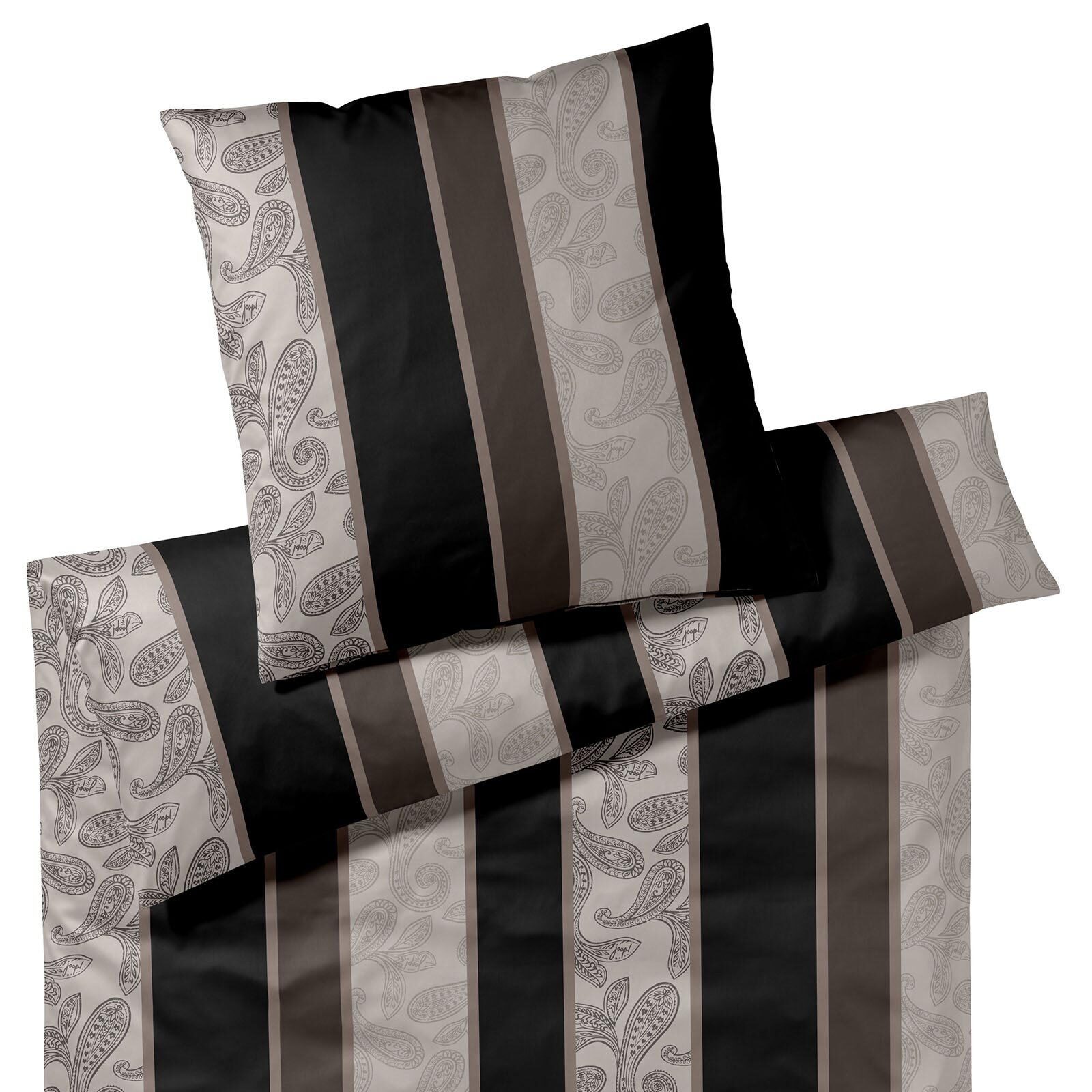 JOOP! Bettwäsche Paisley Stripes, Mako Satin, 1 teilig