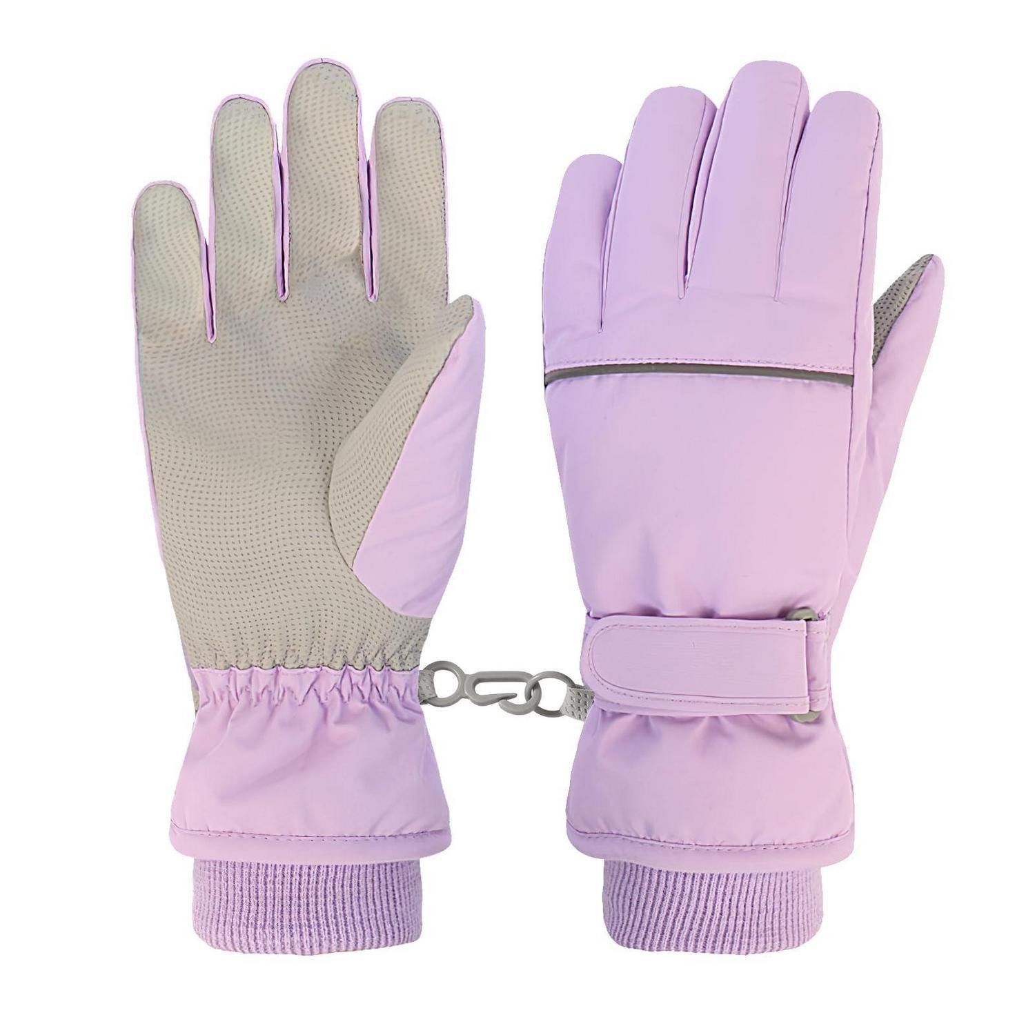 LuxusKollektion Skihandschuhe Kinder Skihandschuhe Violett Gr. XL (1-St)
