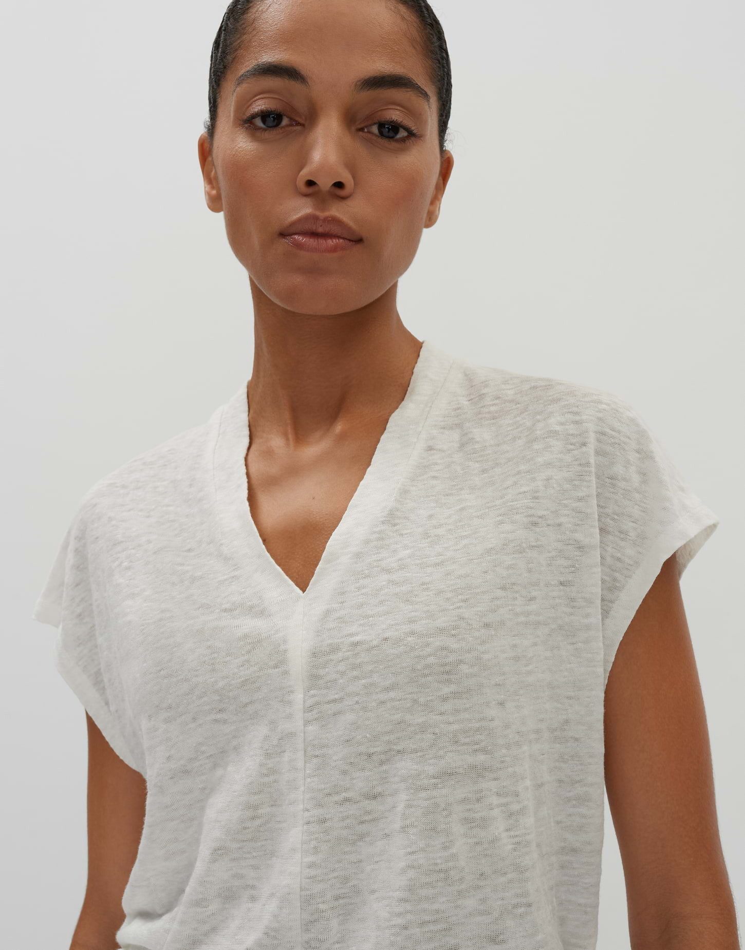 someday Kurzarmshirt KUINN mit tiefen V-Neck