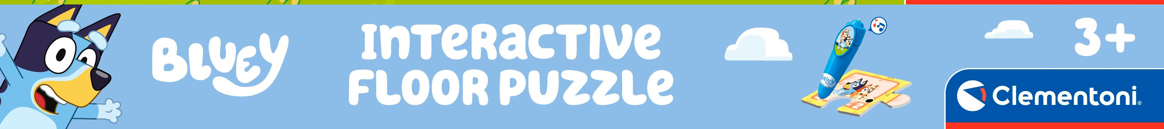 Clementoni® Puzzle Quiz-Bodenpuzzle - Bluey, 24 Puzzleteile, Made in Europe