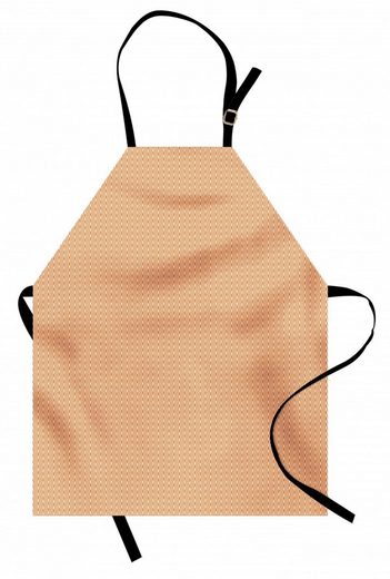 Abakuhaus Kochschürze »Höhenverstellbar Klare Farben ohne verblassen«, Winkel Orange Wellenförmige Streifen Zusammenfassung