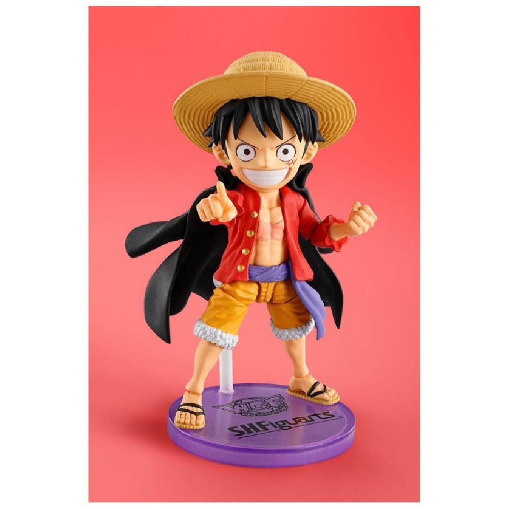 Bandai Tamashii Nations Sammelfigur One Piece Monkey D. Luffy World Collectable S.H Figuarts Figur 7,5cm