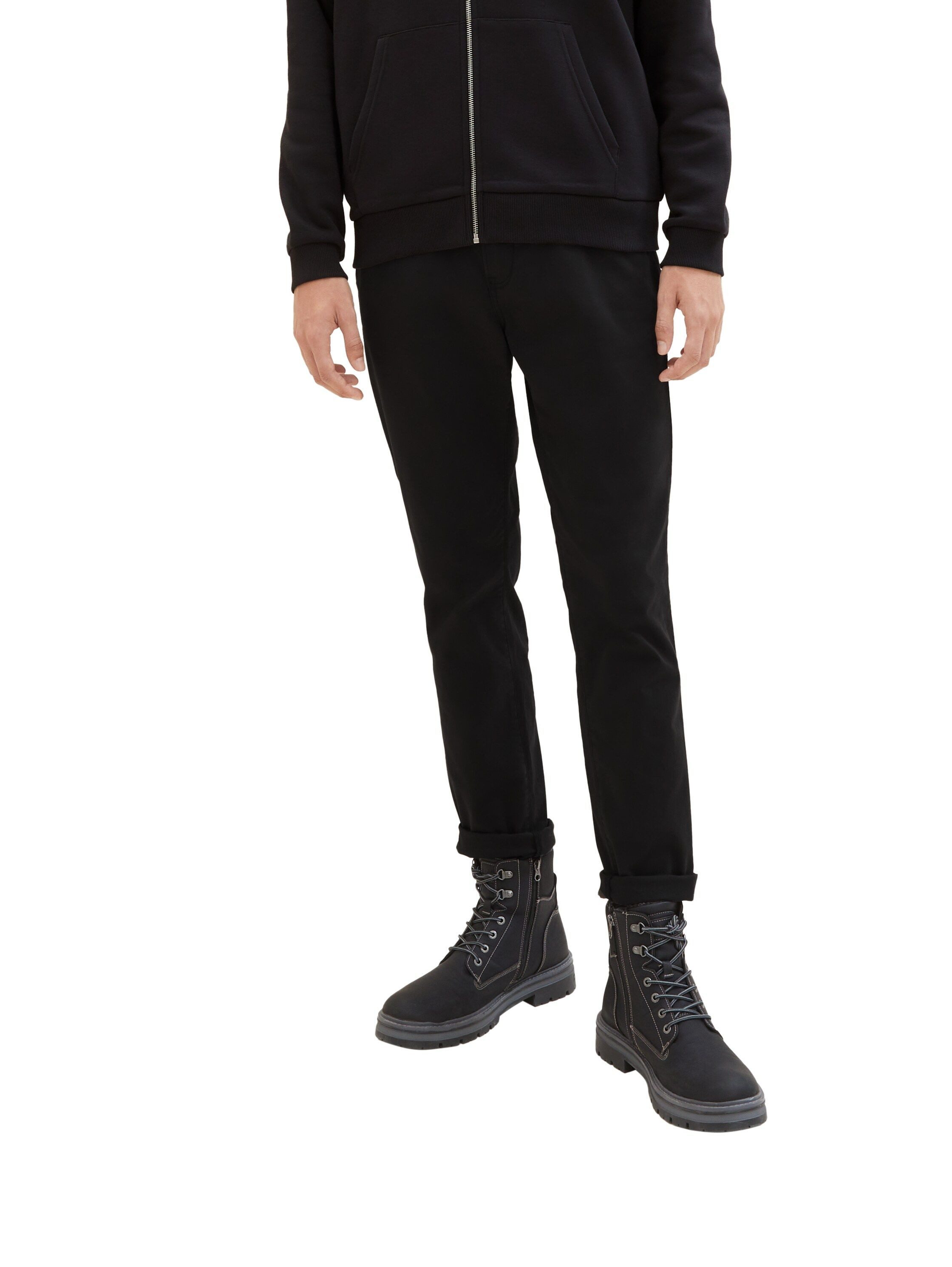 TOM TAILOR Denim Chinohose, (mit Gürtel), leicht vorgewaschen günstig online kaufen