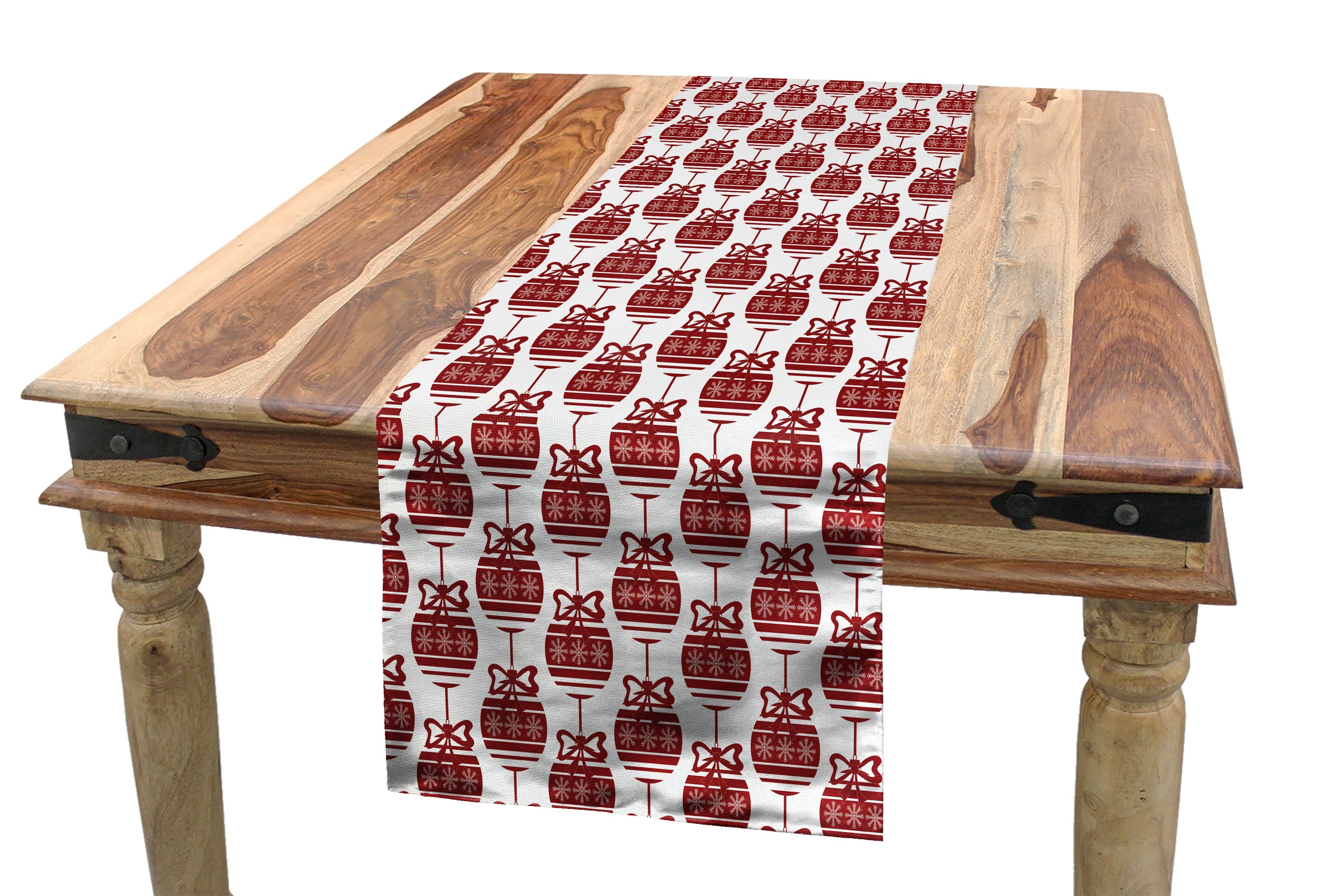 Rechteckiger Tischläufer, Dekorativer Zier Abakuhaus Weihnachten Geometrisch Esszimmer Küche Tischläufer