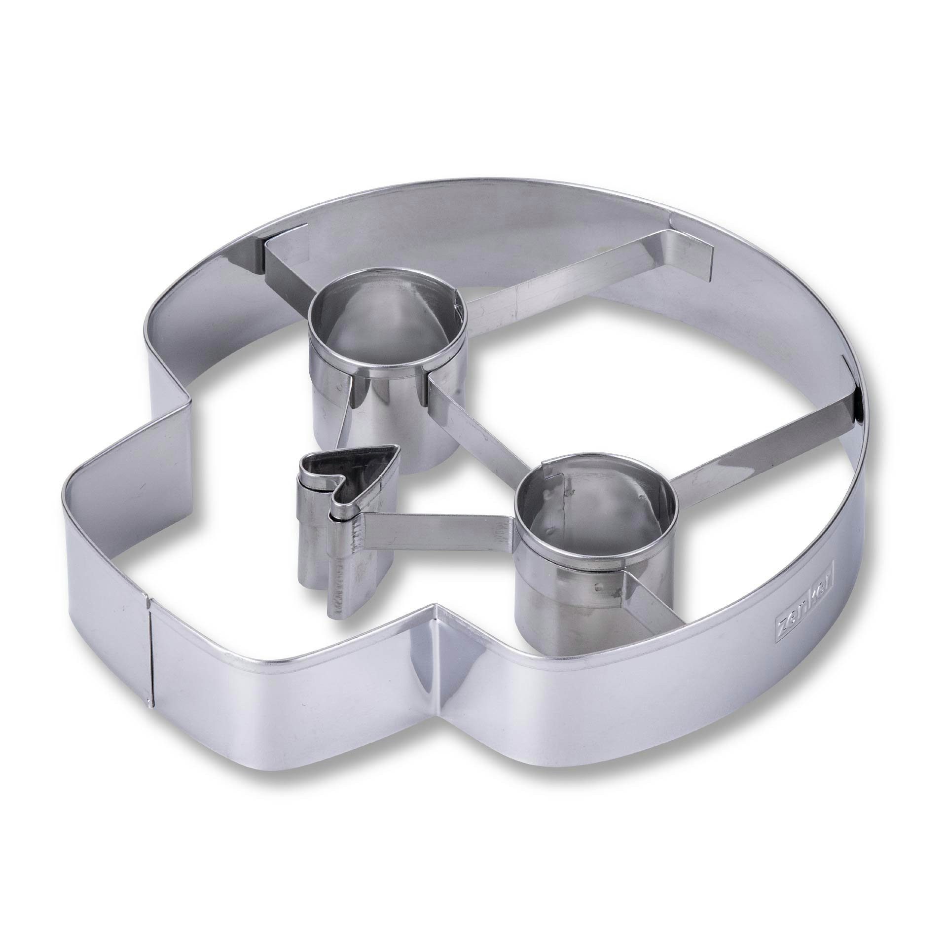 Zenker Ausstechform XXL Ausstecher Totenkopf, Halloween Backspaß, Keksausstecher